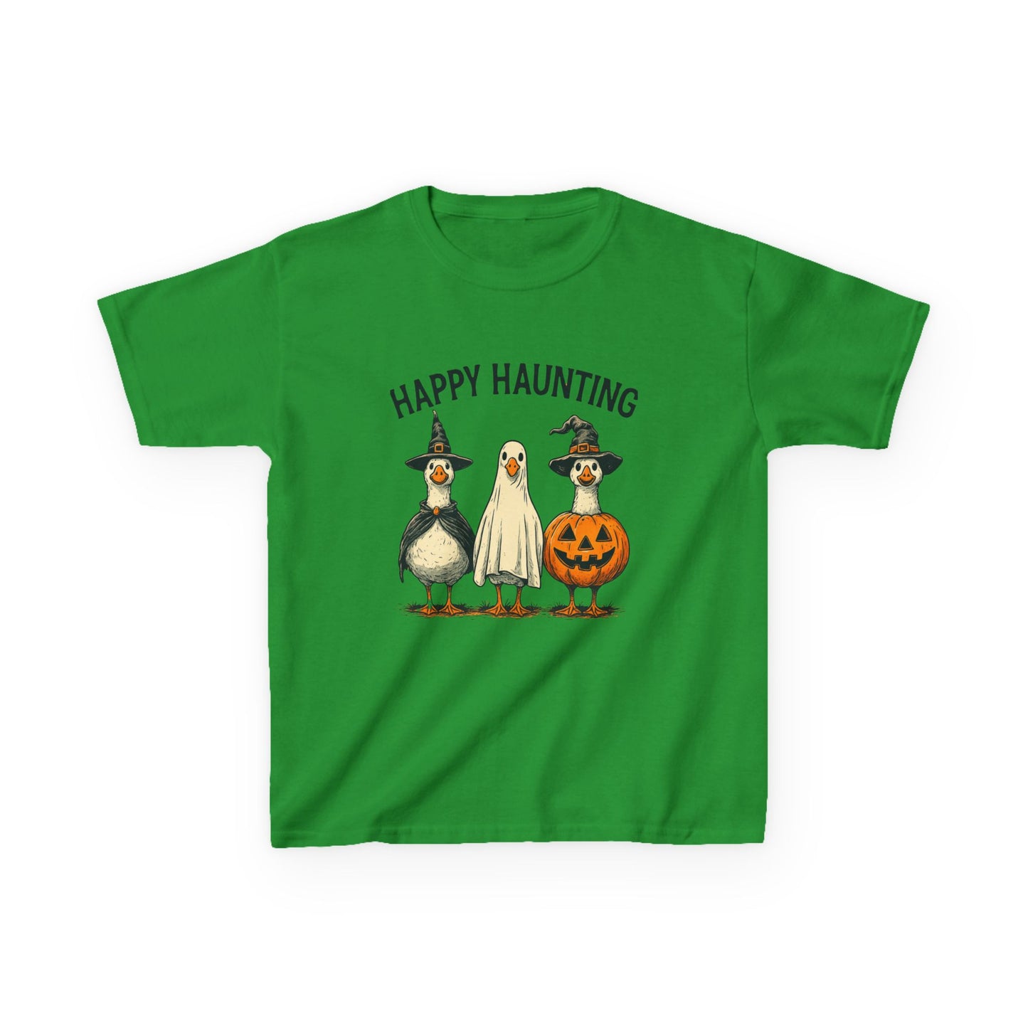 Happy Haunting Goose Halloween Kids Tee