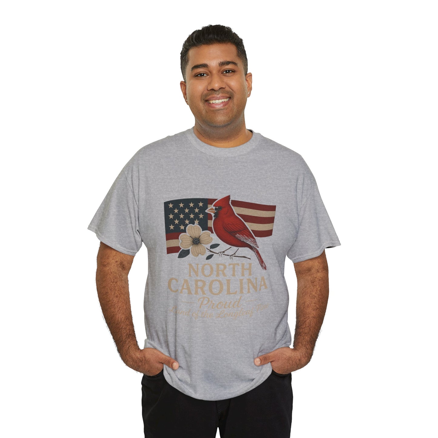 NC Pride: Cardinal, Dogwood & State Flag Tee
