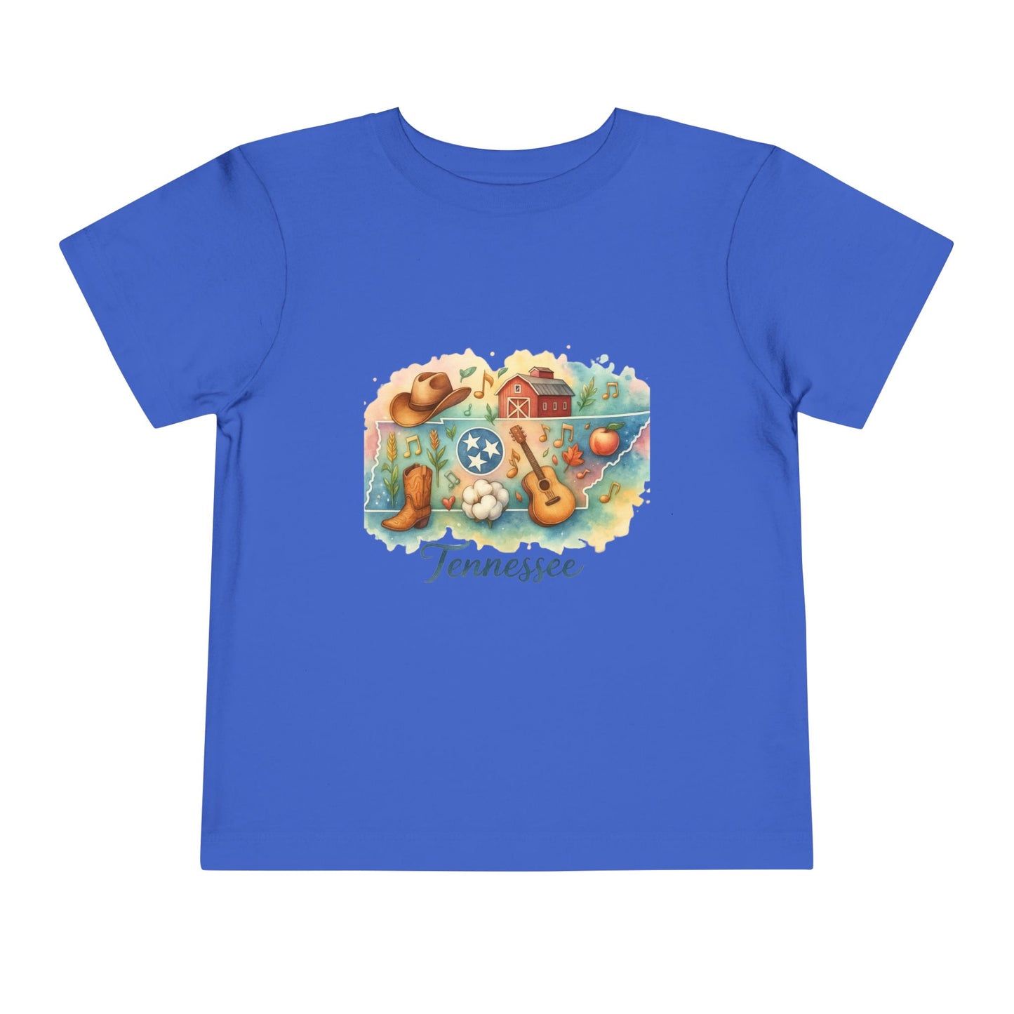 Toddler Tee Tennessee Watercolor Illustration