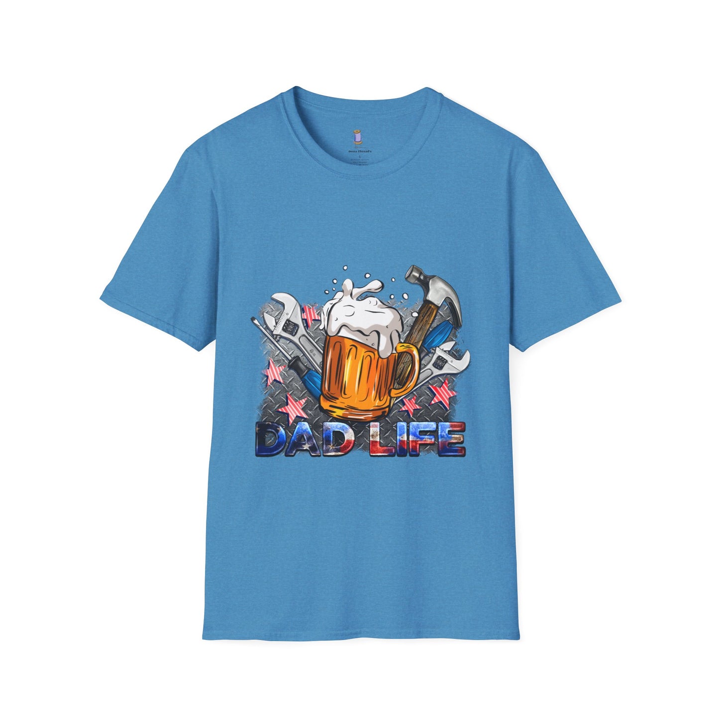 Dad Life Graphic T-Shirt, Unisex Softstyle Tee, Father's Day Gift, Beer Lover Apparel, Casual Weekend Wear, Gifts for Dad