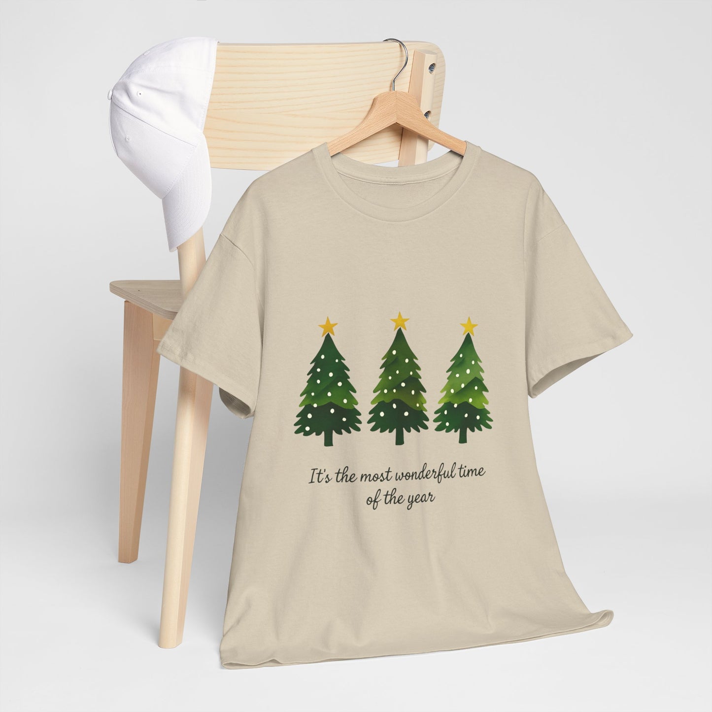 Christmas Tee - Festive Watercolor Trees Holiday Shirt