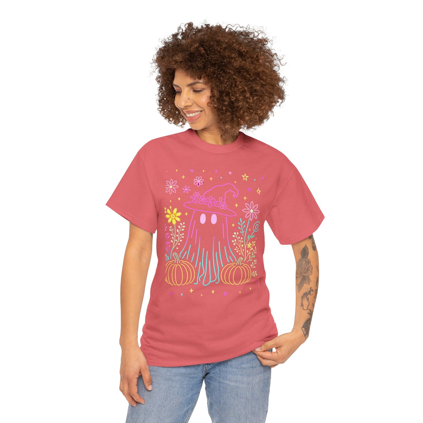 Pastel Ghost Witch Hat Tee