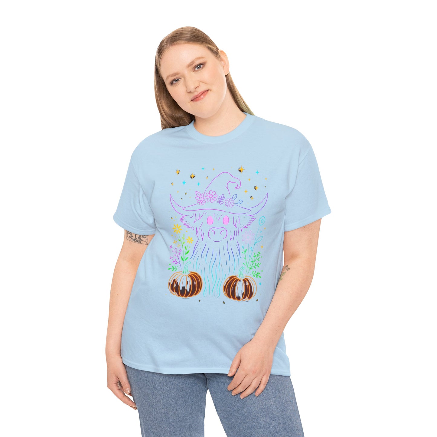 Highland Cow Witch Hat Tee