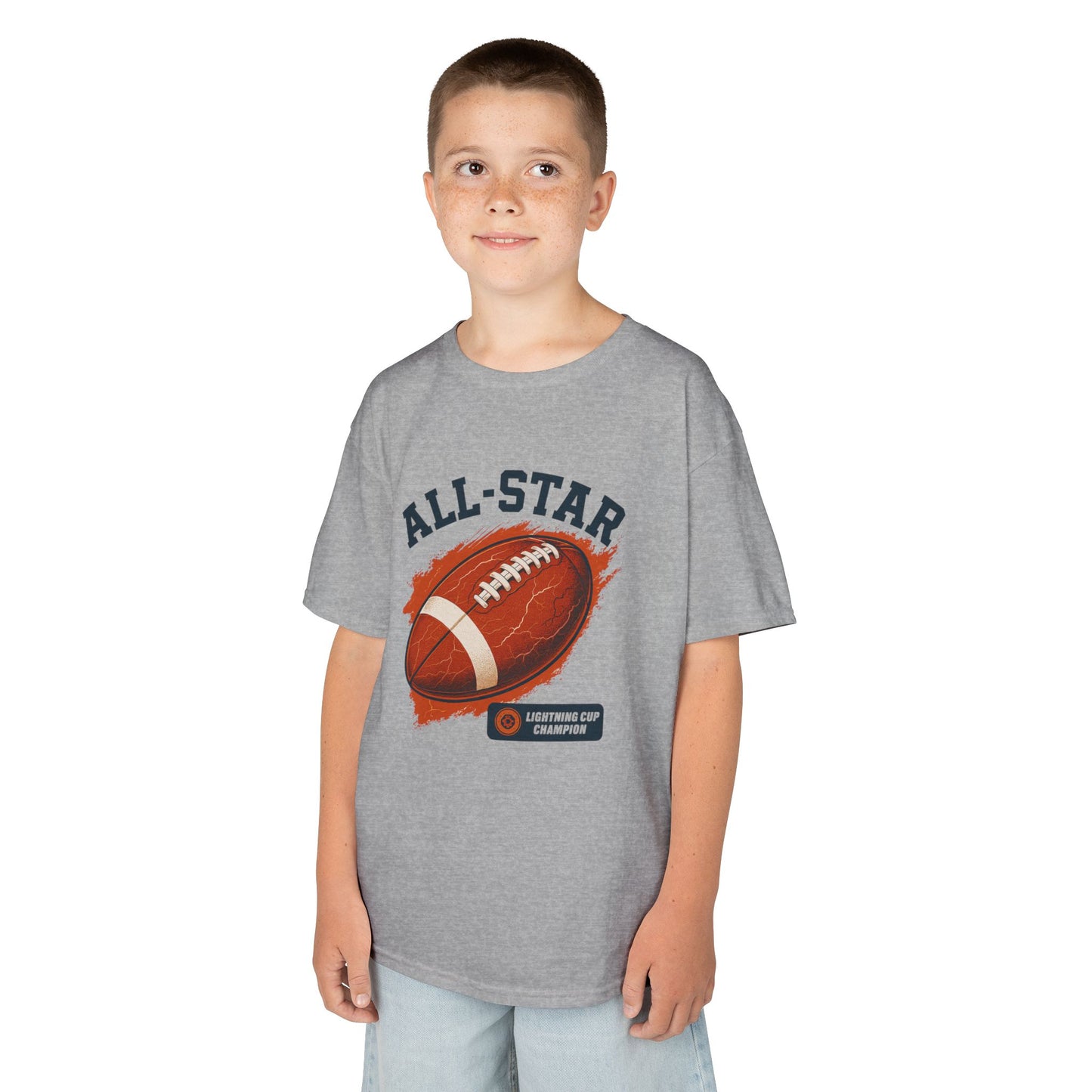 All-Star Kids Football Tee, Sports Apparel, Boys Football Shirt, Kids Casual Wear, Back To School Shirt, Birthday Gift