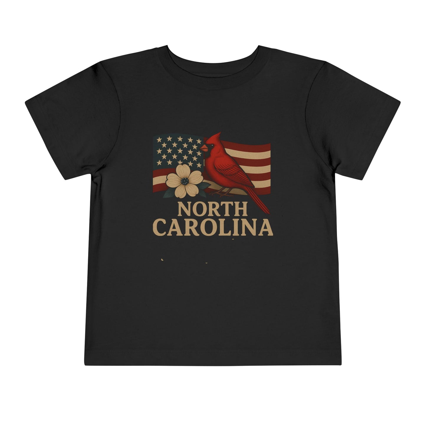 NC Cardinal & Dogwood Toddler Christmas Tee