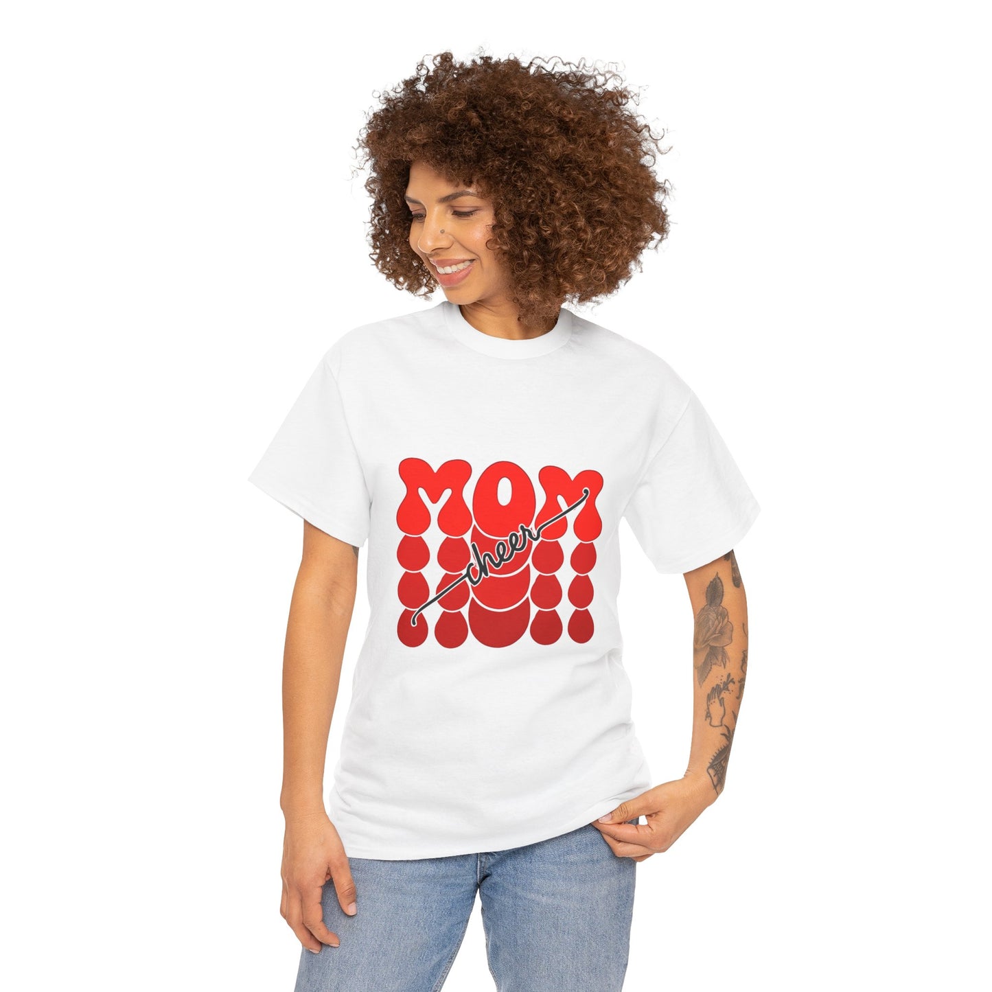 Retro Mom Cheer Tee – Bold Support & Spirit Shirt