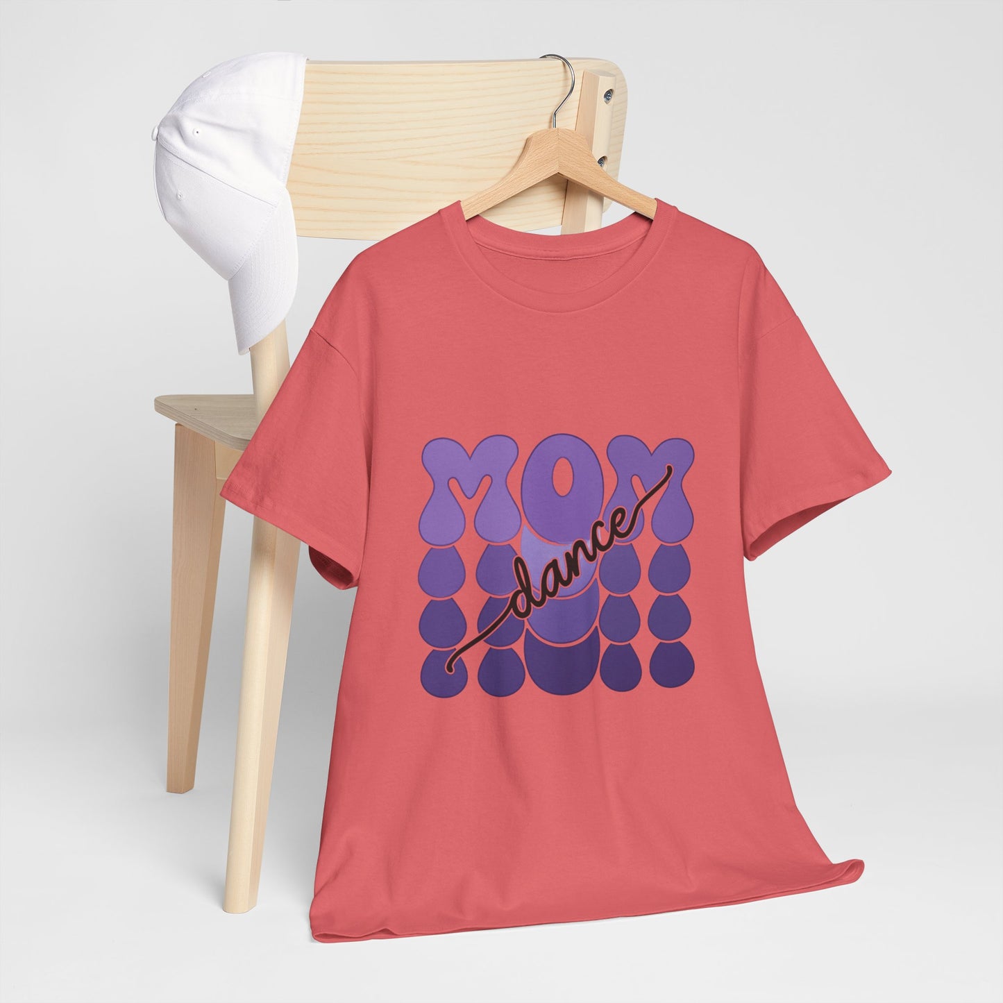 MOM Dance – Purple Letter Stage Spirit Tee