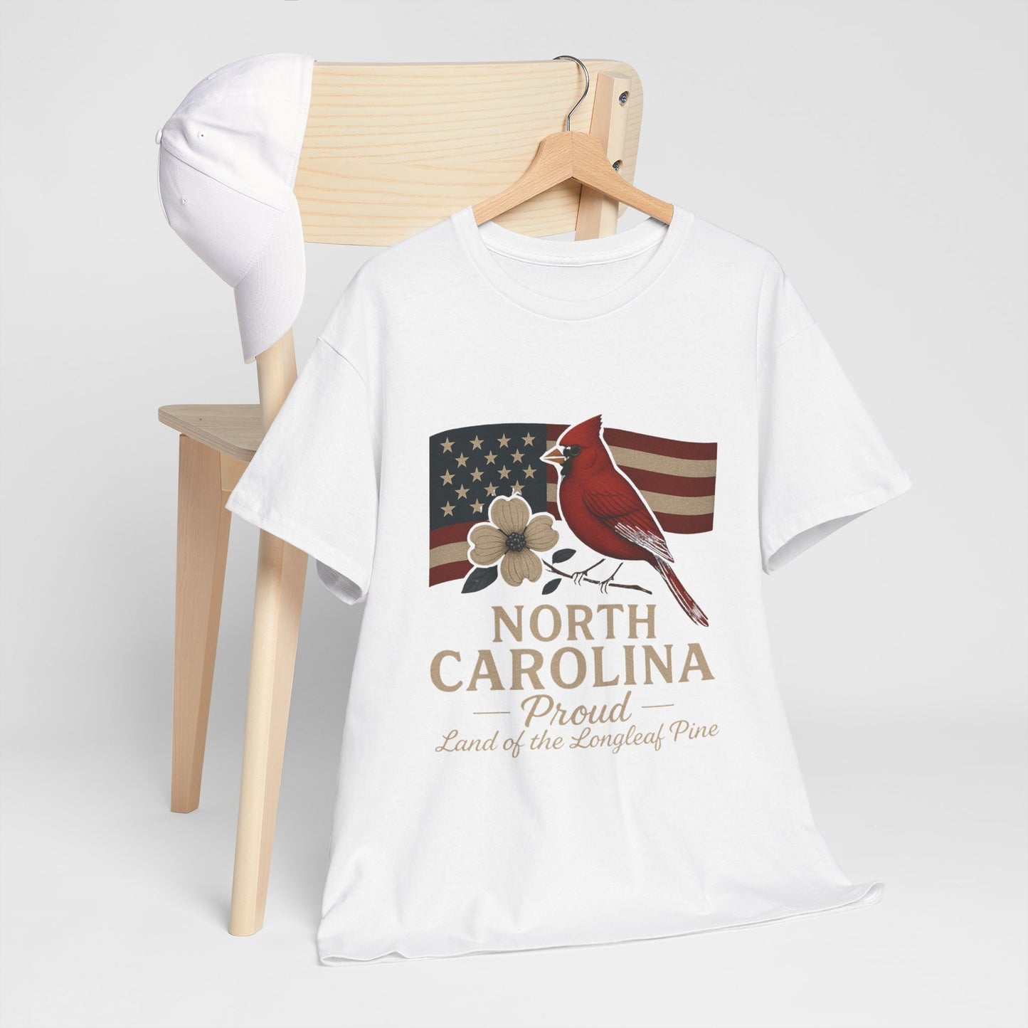 NC Pride: Cardinal, Dogwood & State Flag Tee