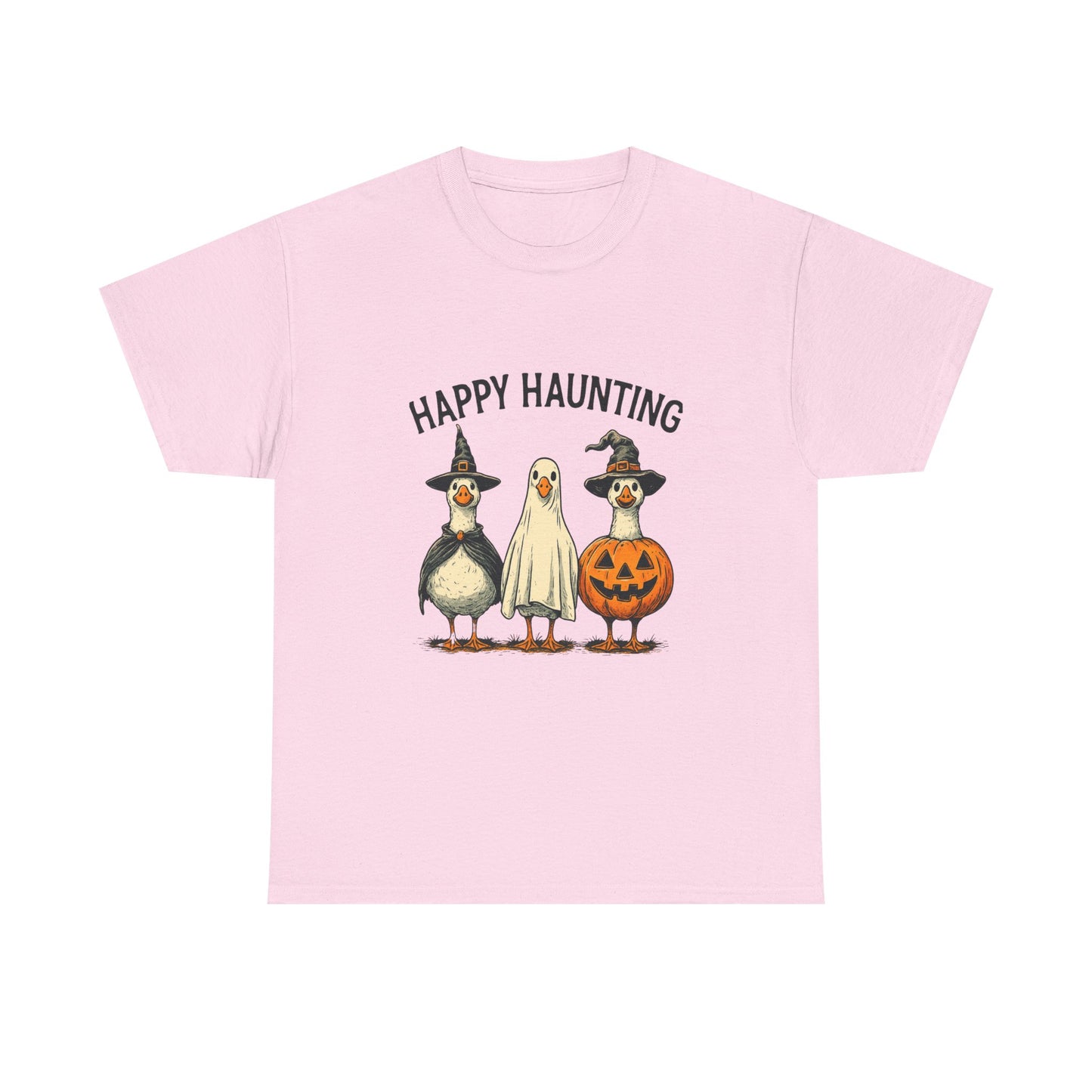 Happy Haunting Geese Halloween Tee