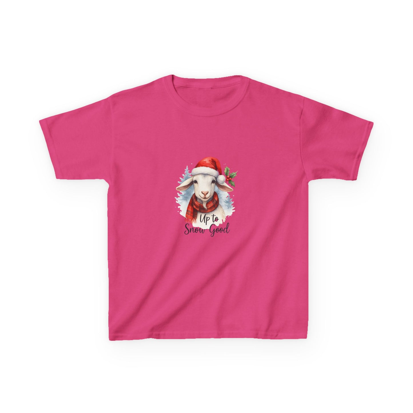 Goat Santa Christmas Tee - Up to Snow Good!