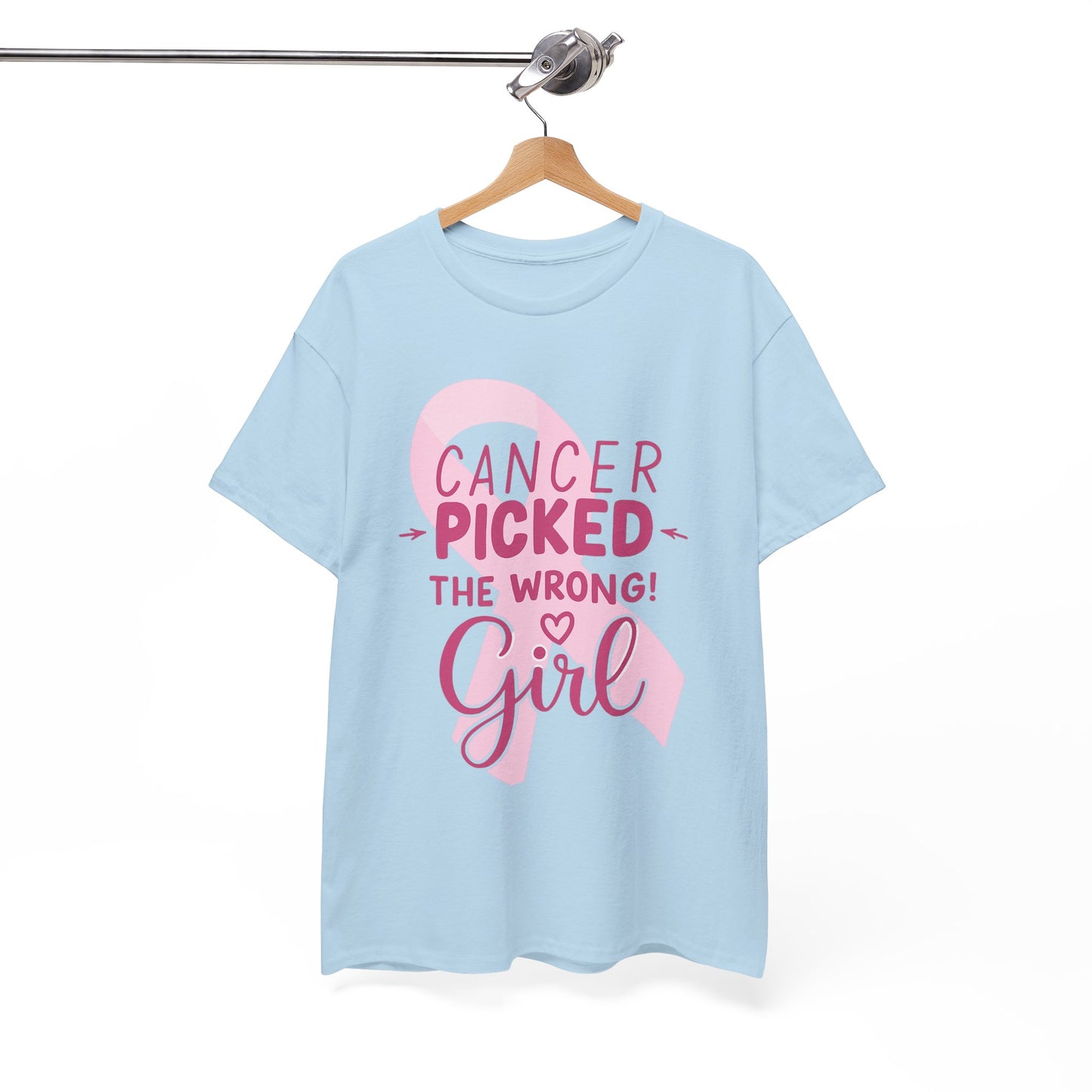 Cancer: The Wrong Picked Girl - Pink Ribbon Tee