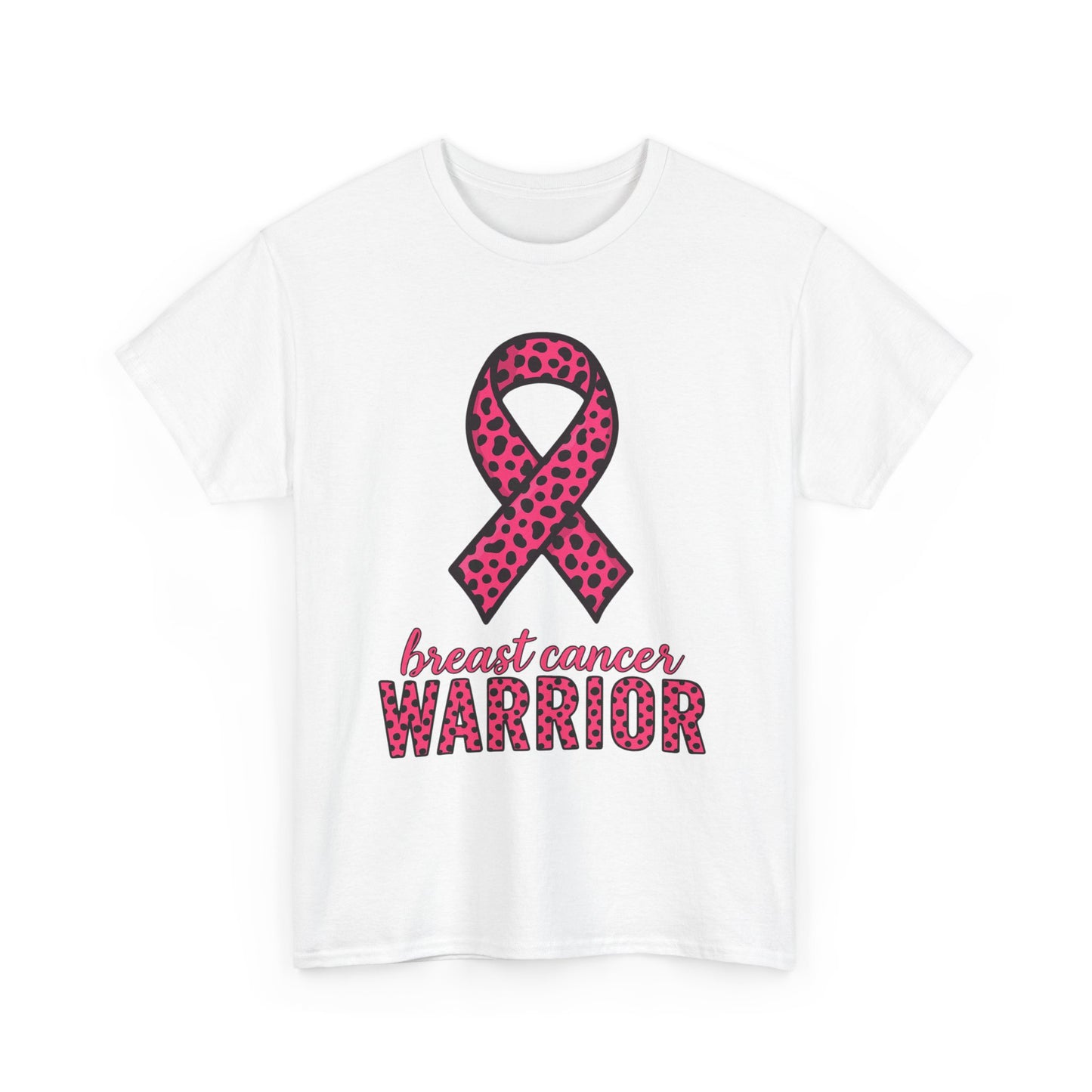 Pink Leopard Ribbon Breast Cancer Awareness Tee