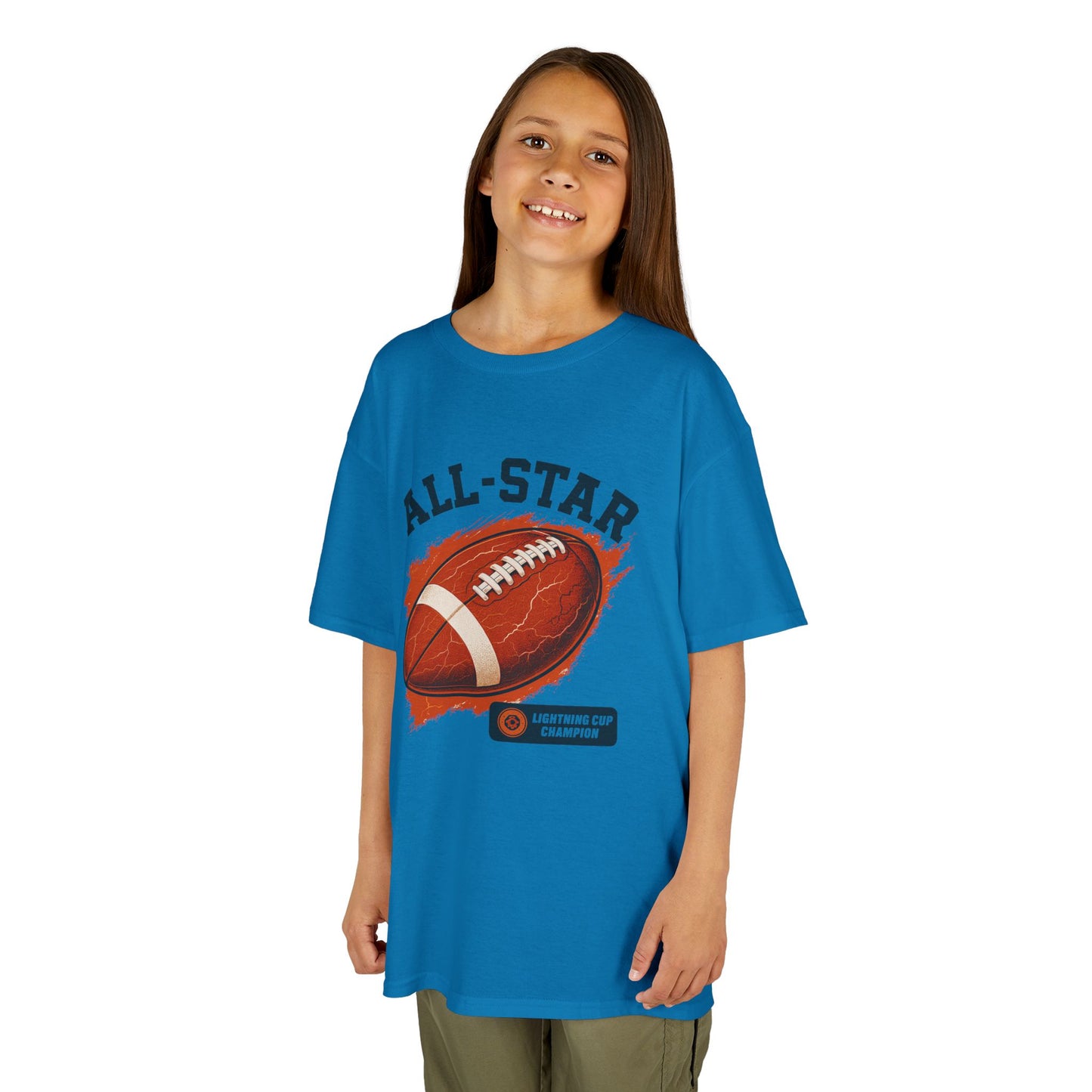All-Star Kids Football Tee, Sports Apparel, Boys Football Shirt, Kids Casual Wear, Back To School Shirt, Birthday Gift