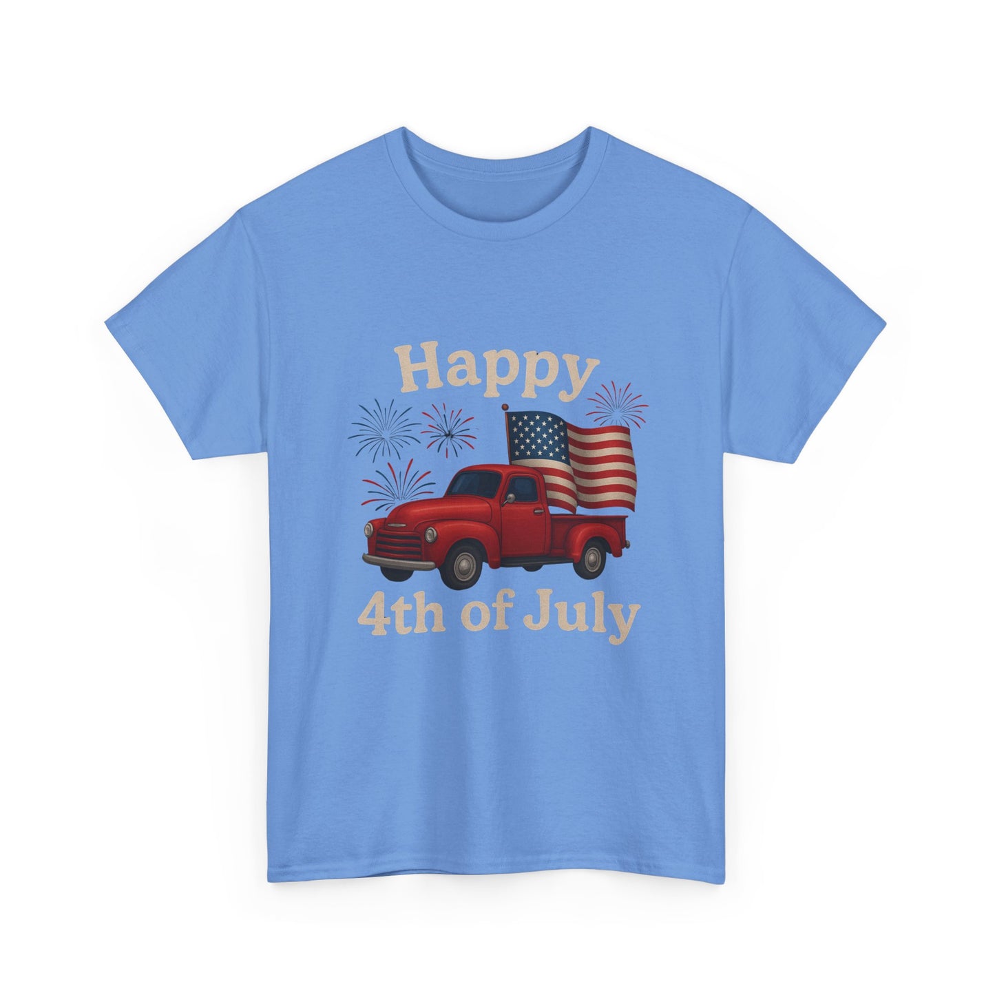 π Happy 4th of July Truck Tee β Patriotic Vintage Pickup Shirt