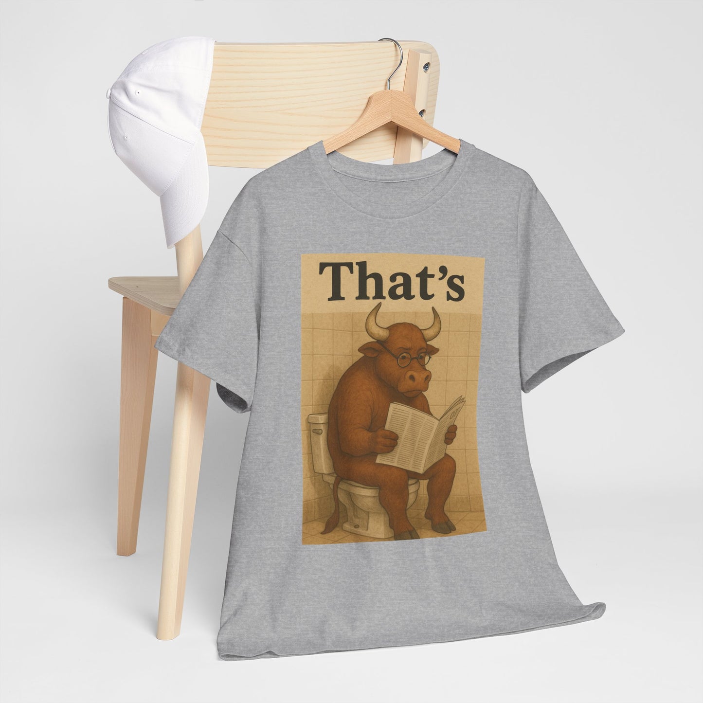 Bull on Toilet Unisex Tee