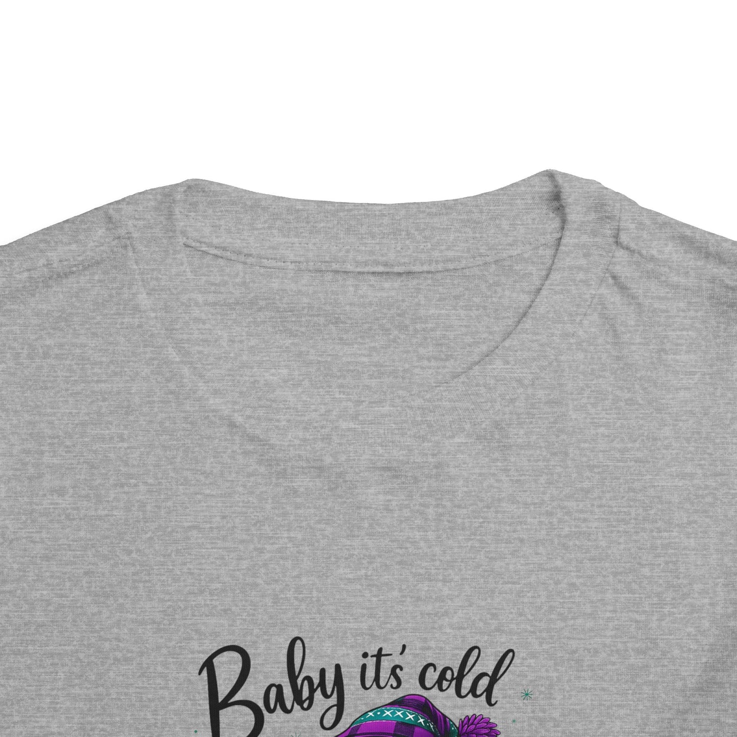 Baby It's Cold Outside Snowman Toddler Christmas Tee