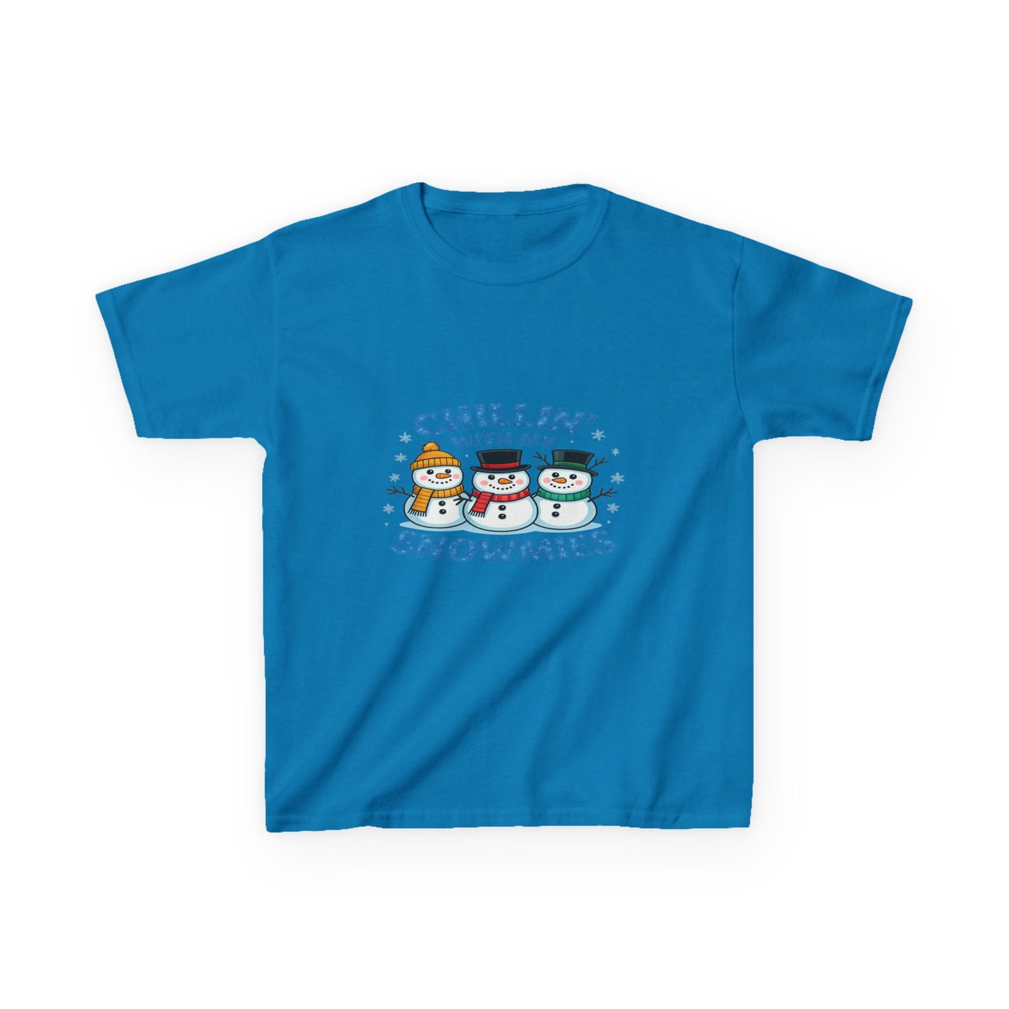 Chillin' with My Snowmies Christmas Tee - Kids Holiday Shirt