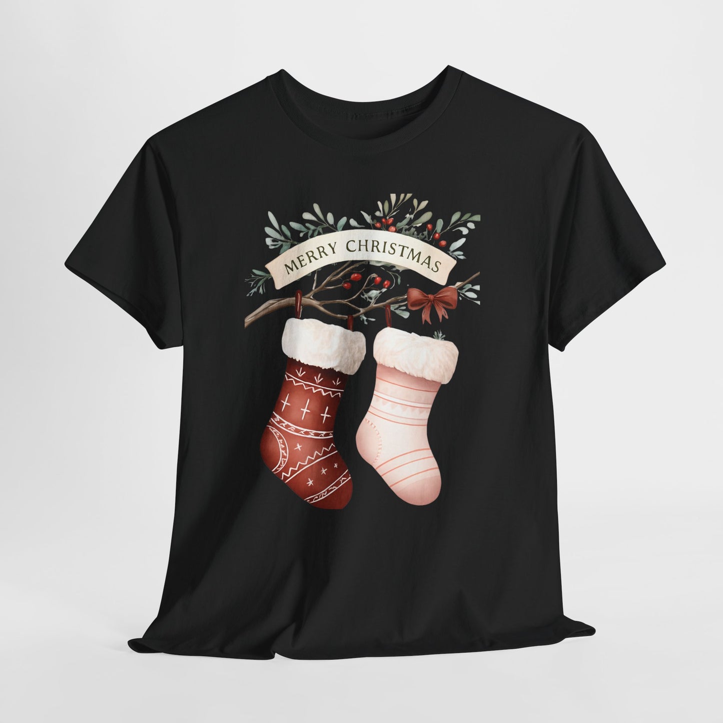Watercolor Christmas Stocking Tee - Hope & Love
