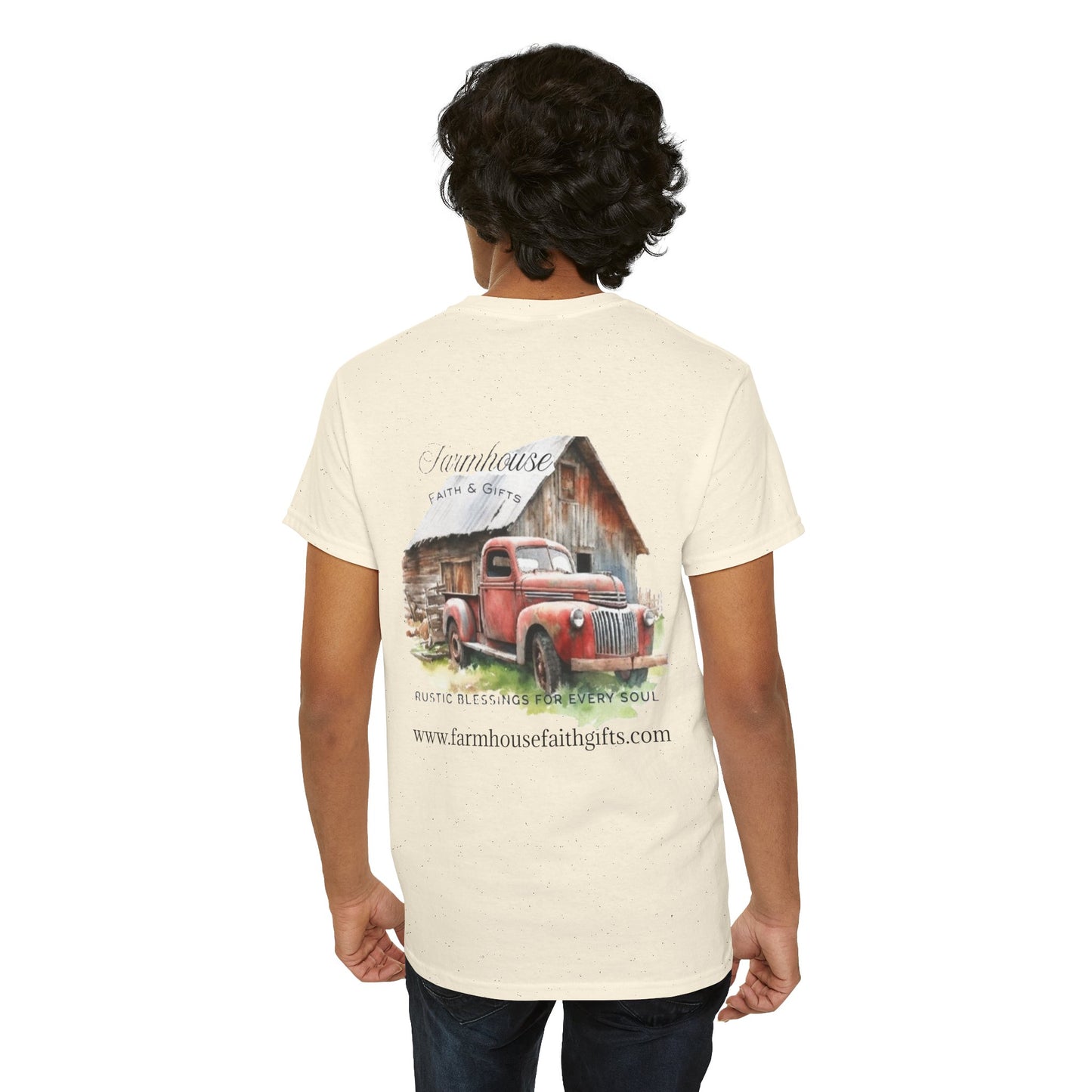 Rustic Farmhouse Unisex Tee, Country Style Shirt, Vintage Truck Tee, Back to Nature Apparel, Ideal Gift for Farm Lovers