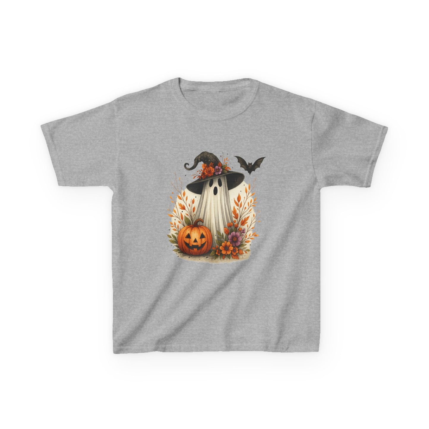 Spooky Ghost Dinosaur Kids Tee - Halloween Fun!
