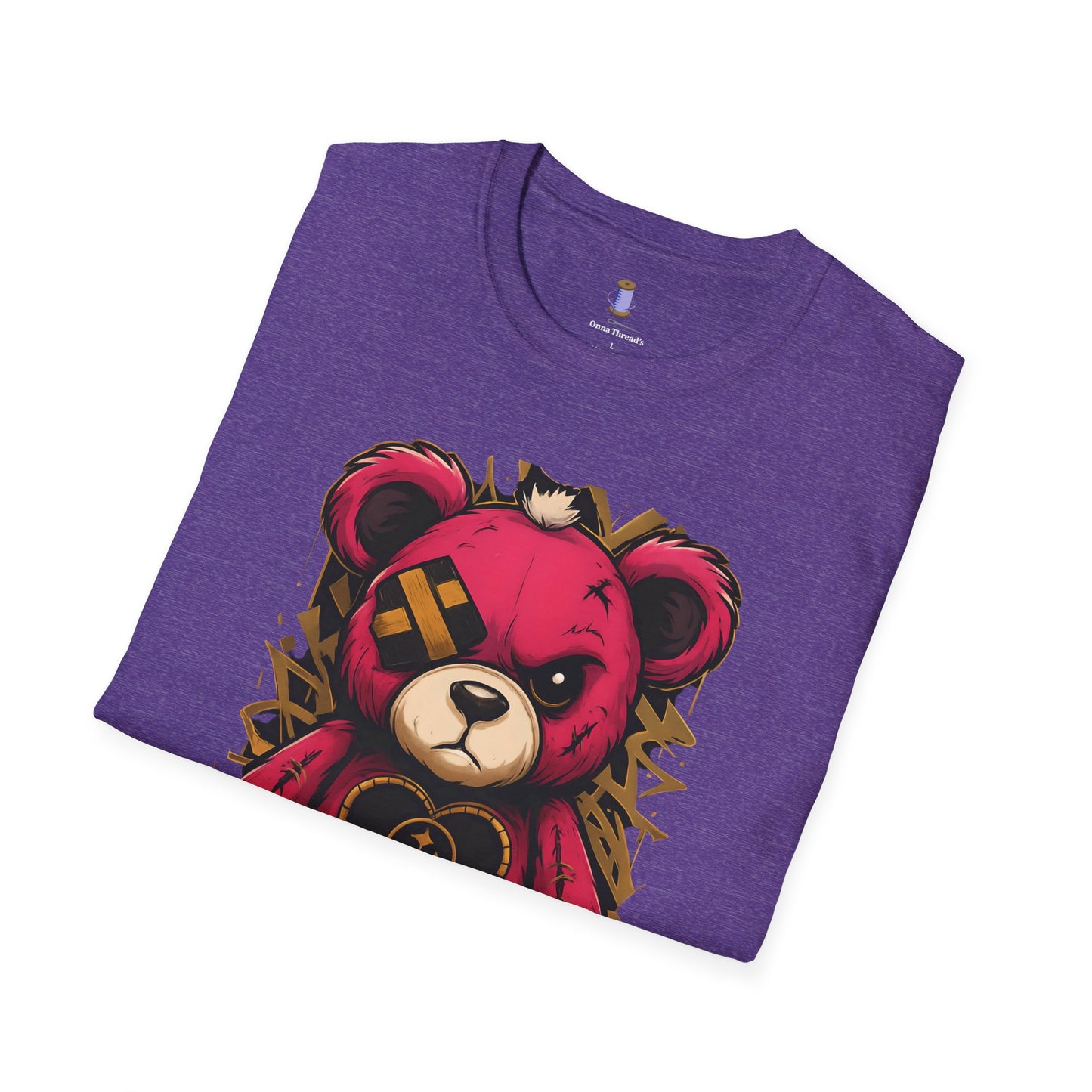 Cute Teddy Bear Graphic Tee, Soft Unisex Shirt, Casual Wear, Unique Gift, Gift for Her, Holiday Apparel