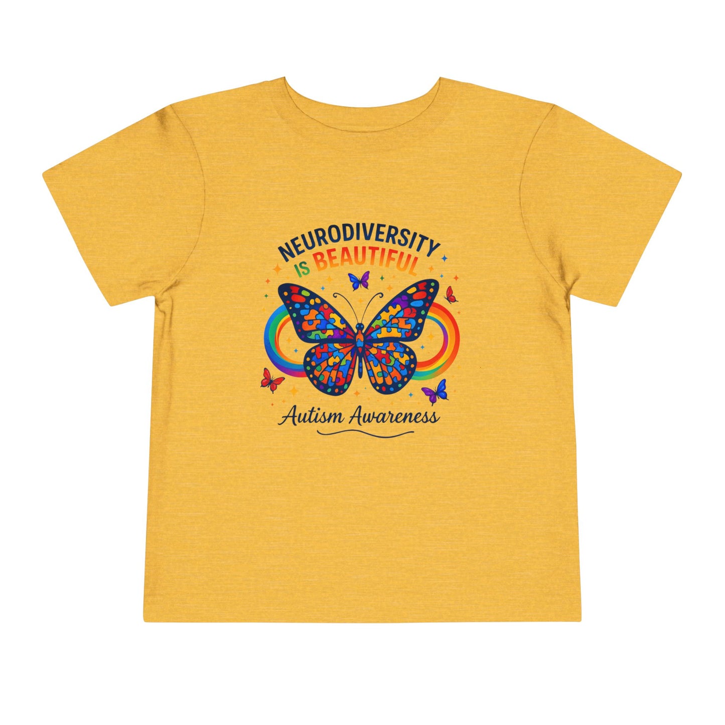 Toddler Tee Neurodiversity Is Beautiful Butterfly Design