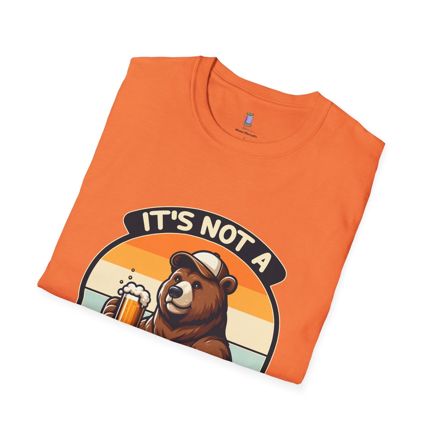 Unisex Bear Dad Bod T-Shirt, Funny Gift for Fathers, Casual Wear for Dads, Summer Tee, Gift for Father's Day, Relaxed Fit Tee