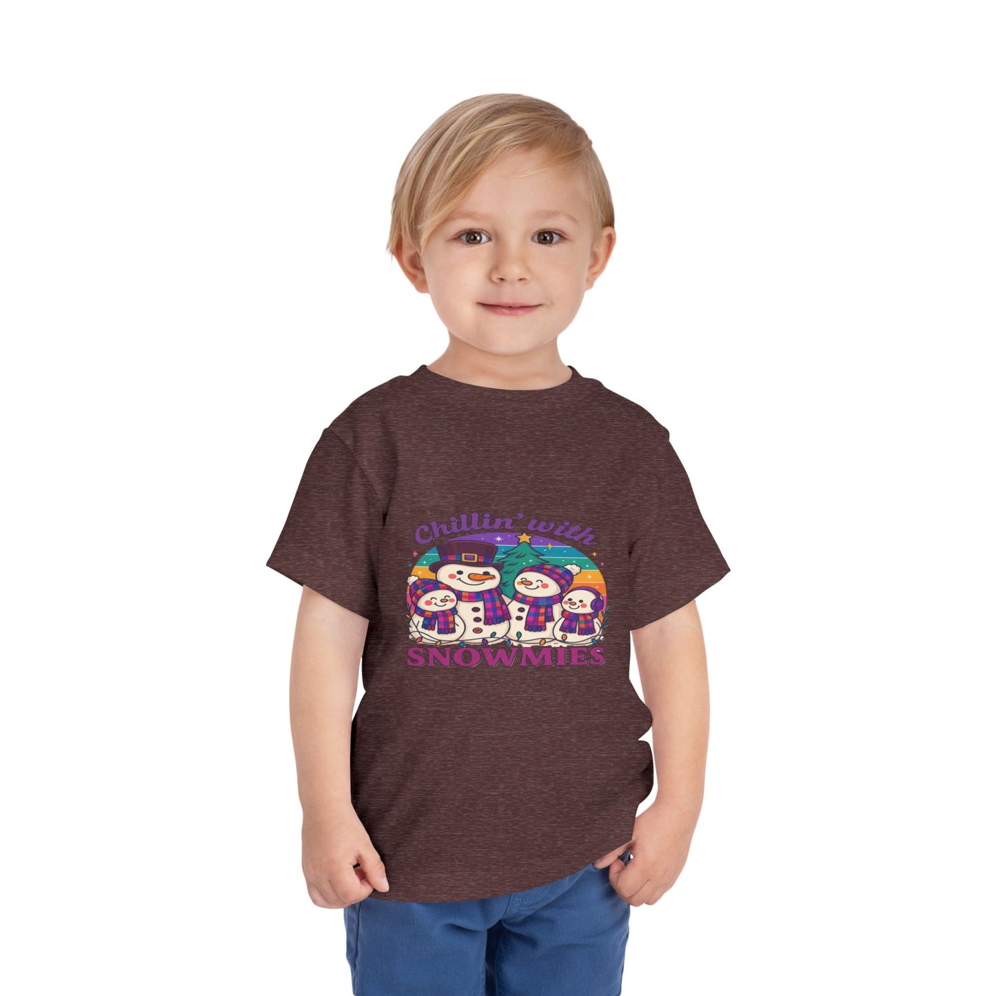 Chillin' with Snowmies Toddler Christmas Tee