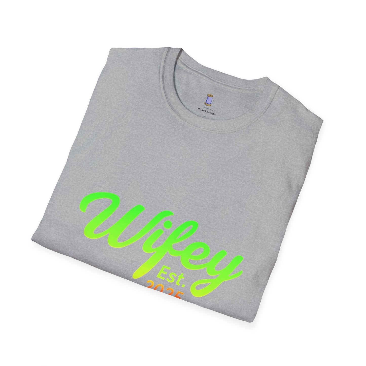 Wifey Est. 2025 T-Shirt, Bridal Shower Gift, Newlywed Apparel, Wedding Favor, Engagement Celebration Tee, Cute Couple Top