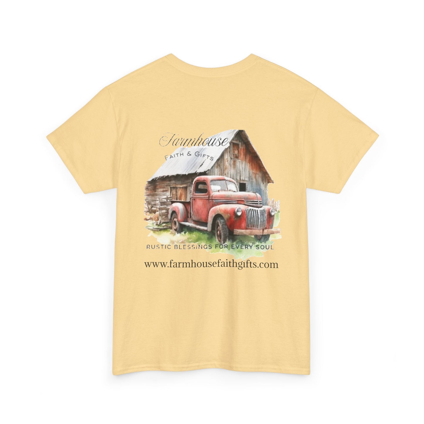Rustic Farmhouse Unisex Tee, Country Style Shirt, Vintage Truck Tee, Back to Nature Apparel, Ideal Gift for Farm Lovers