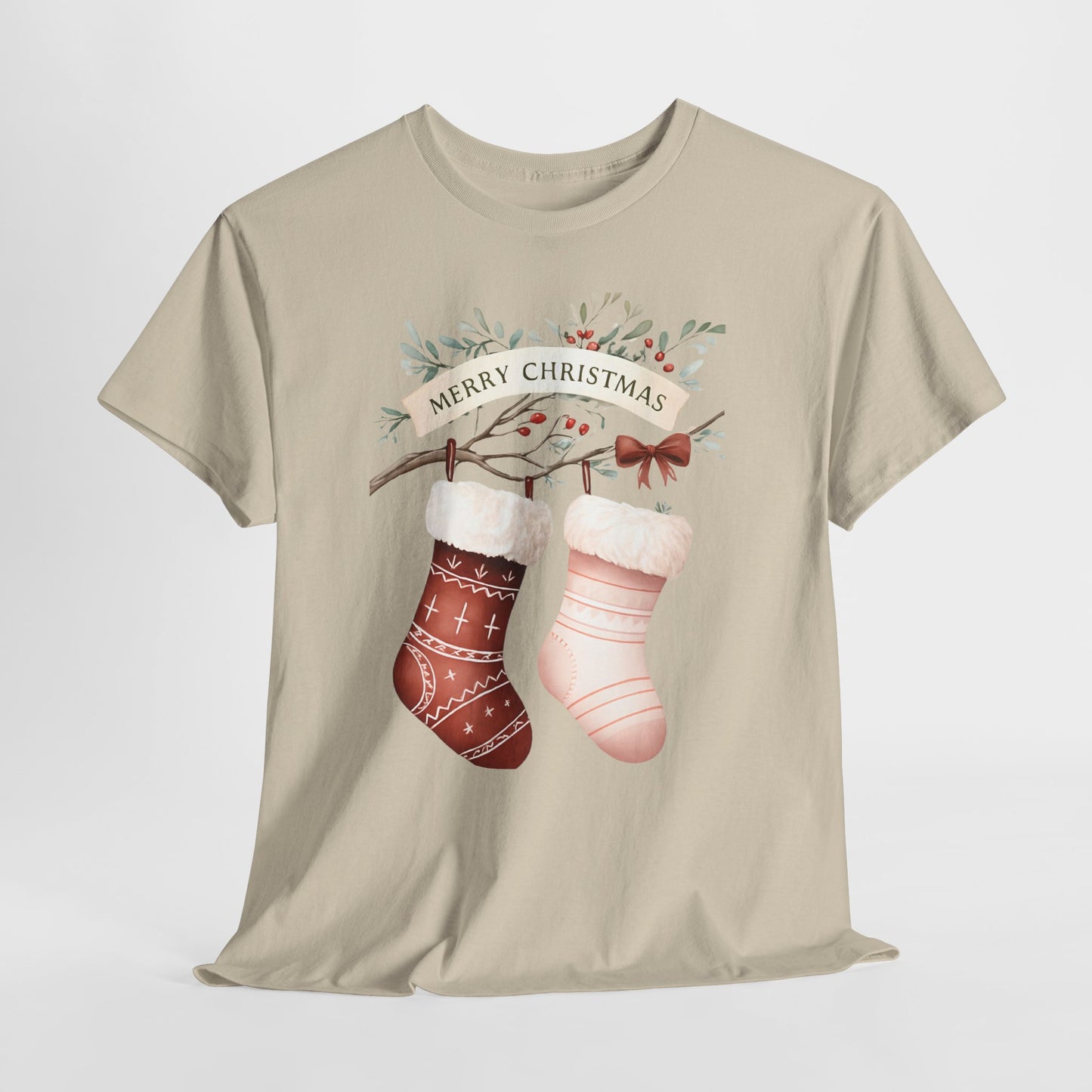 Watercolor Christmas Stocking Tee - Hope & Love