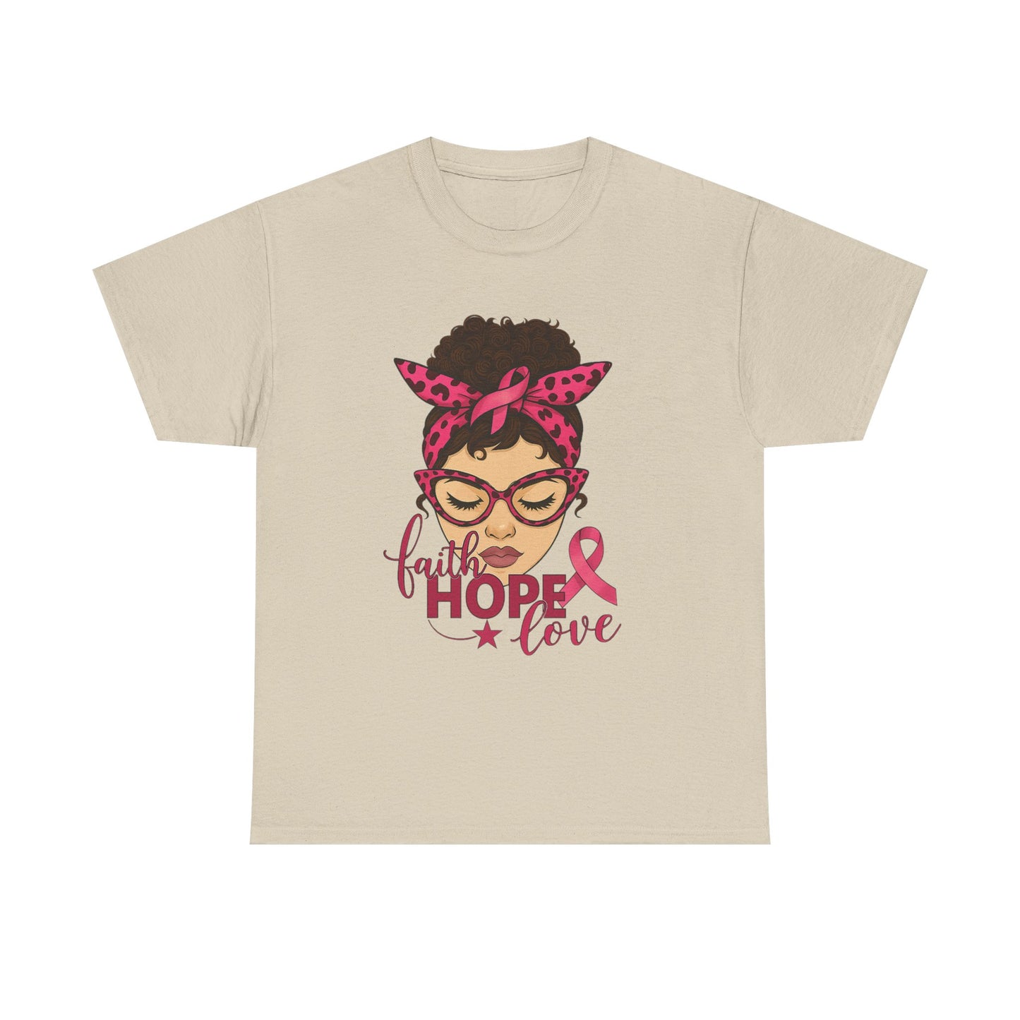 Hope, Faith, Love: Breast Cancer Awareness Tee