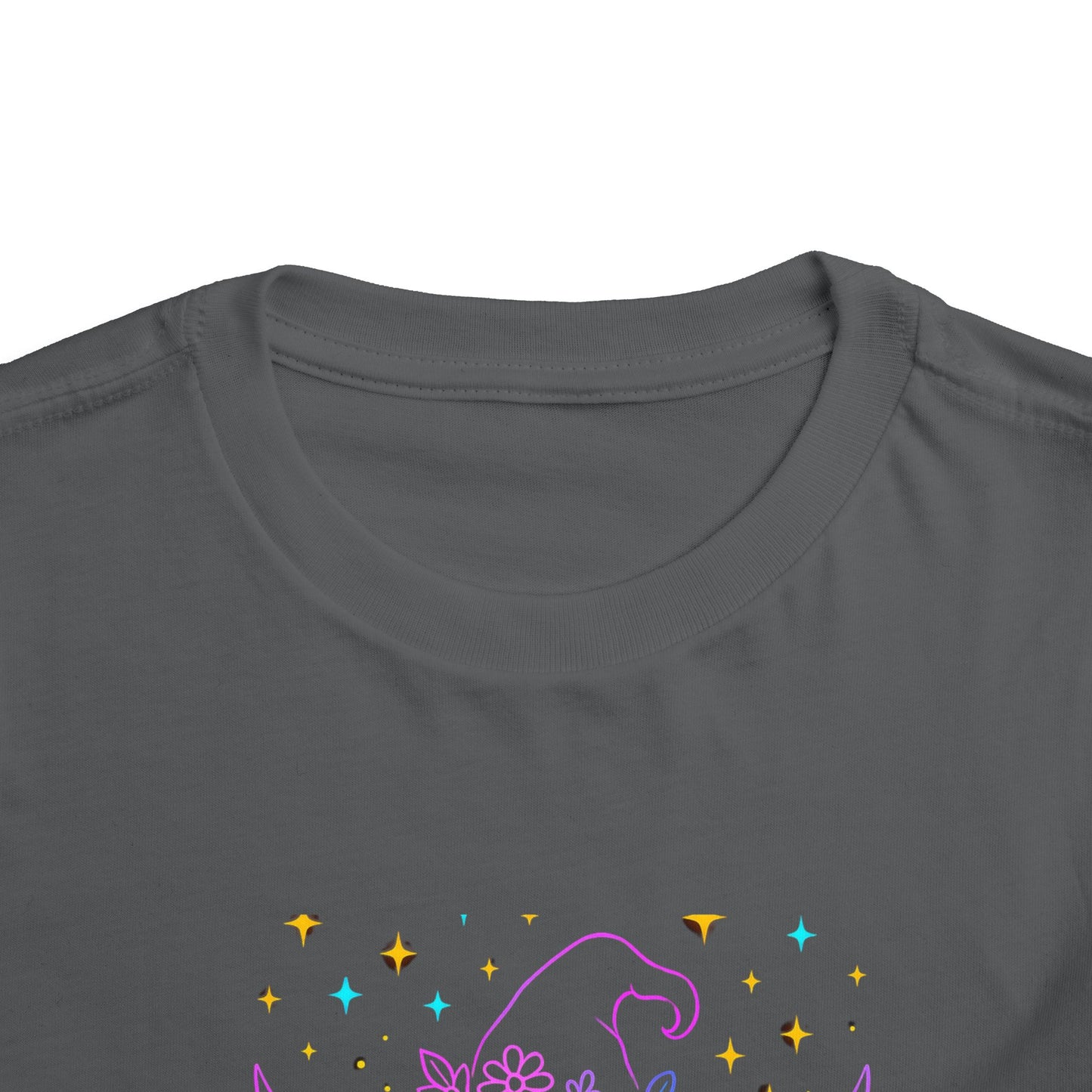 Toddler Tee Highland Cow Witch Hat Halloween Shirt