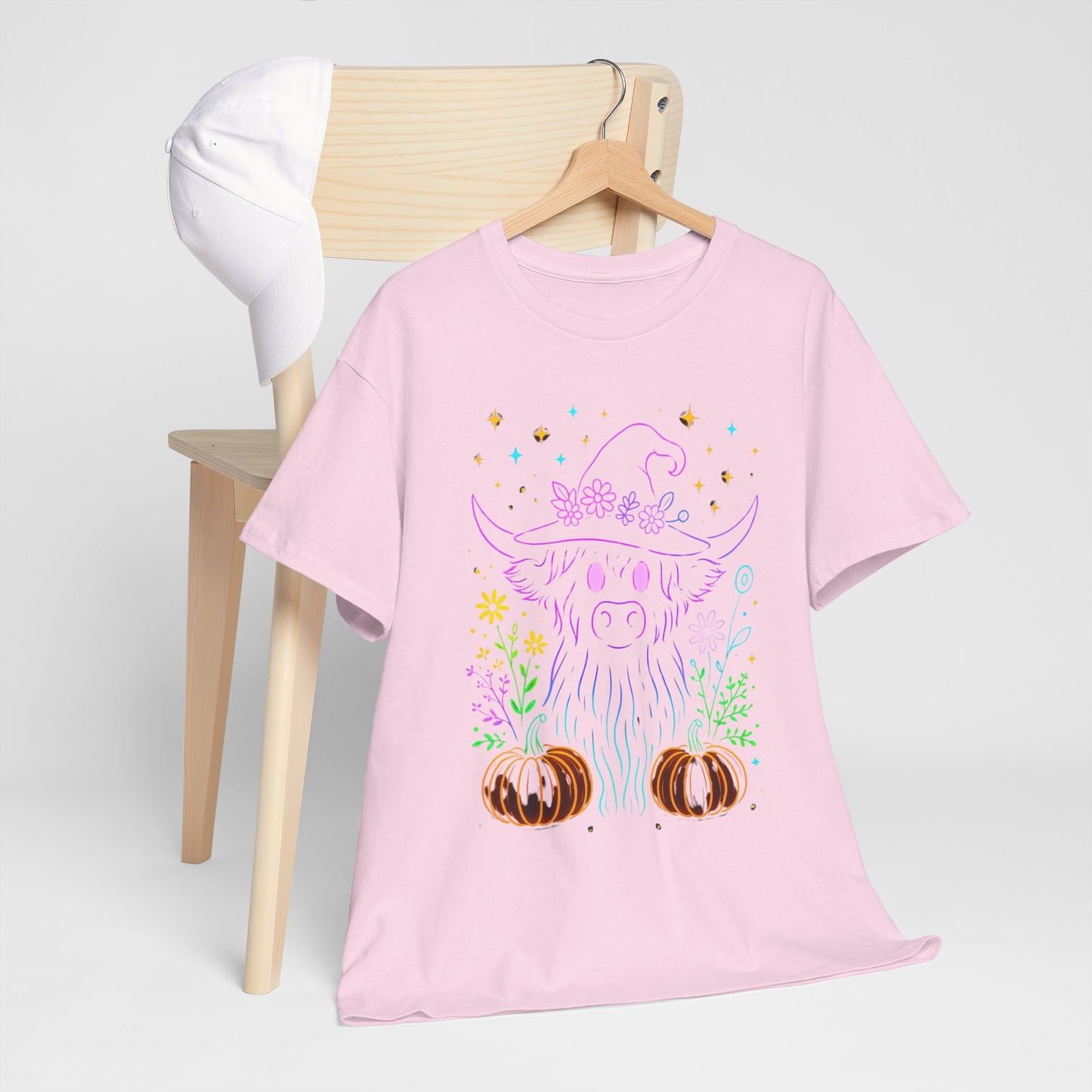 Highland Cow Witch Hat Tee