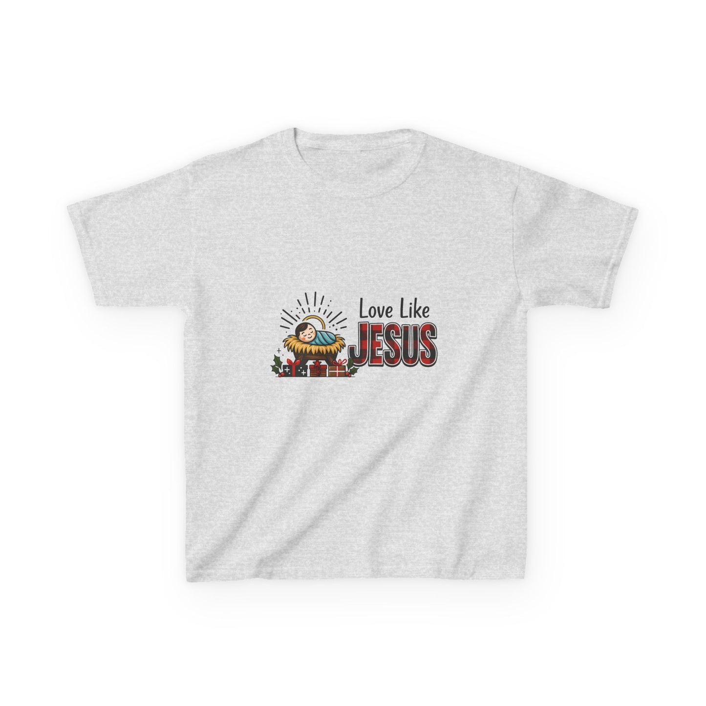 Jesus & Dino Christmas Tee: Love Like JESUS