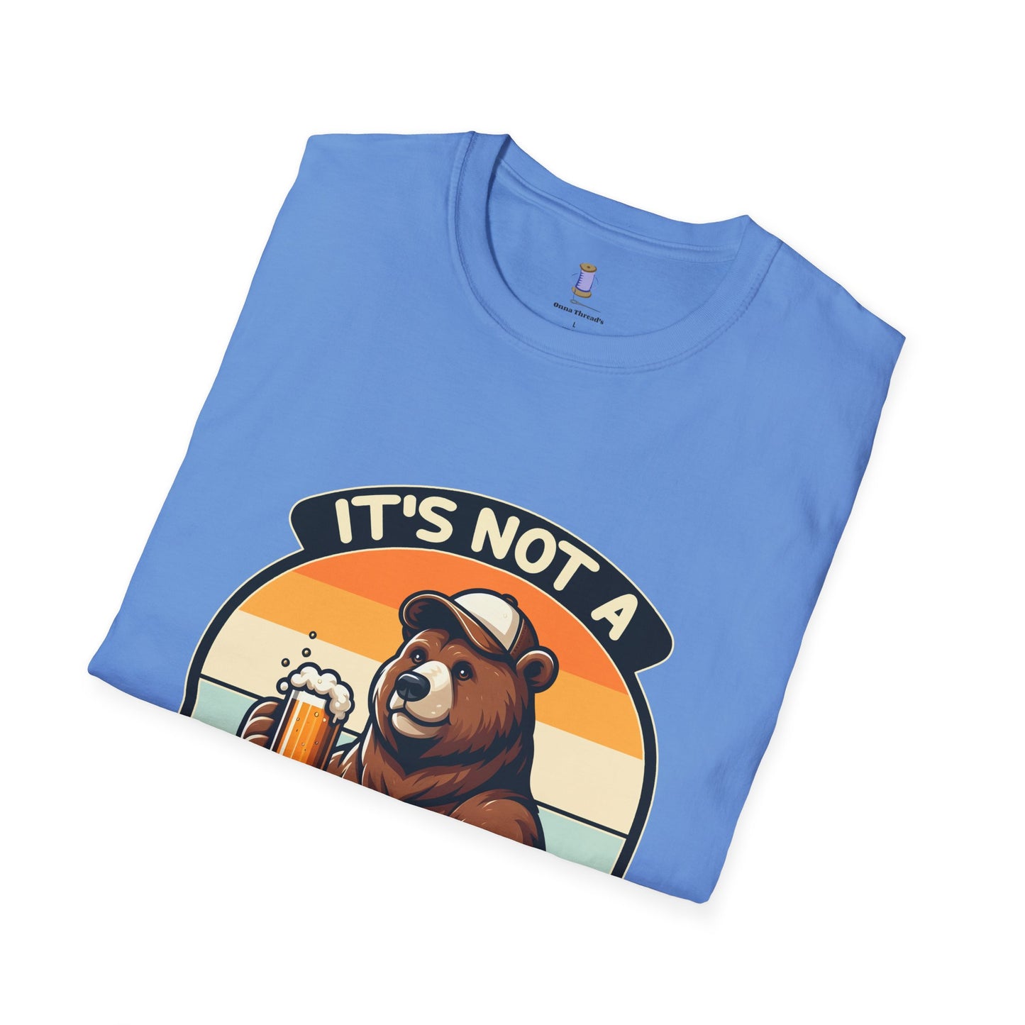 Unisex Bear Dad Bod T-Shirt, Funny Gift for Fathers, Casual Wear for Dads, Summer Tee, Gift for Father's Day, Relaxed Fit Tee