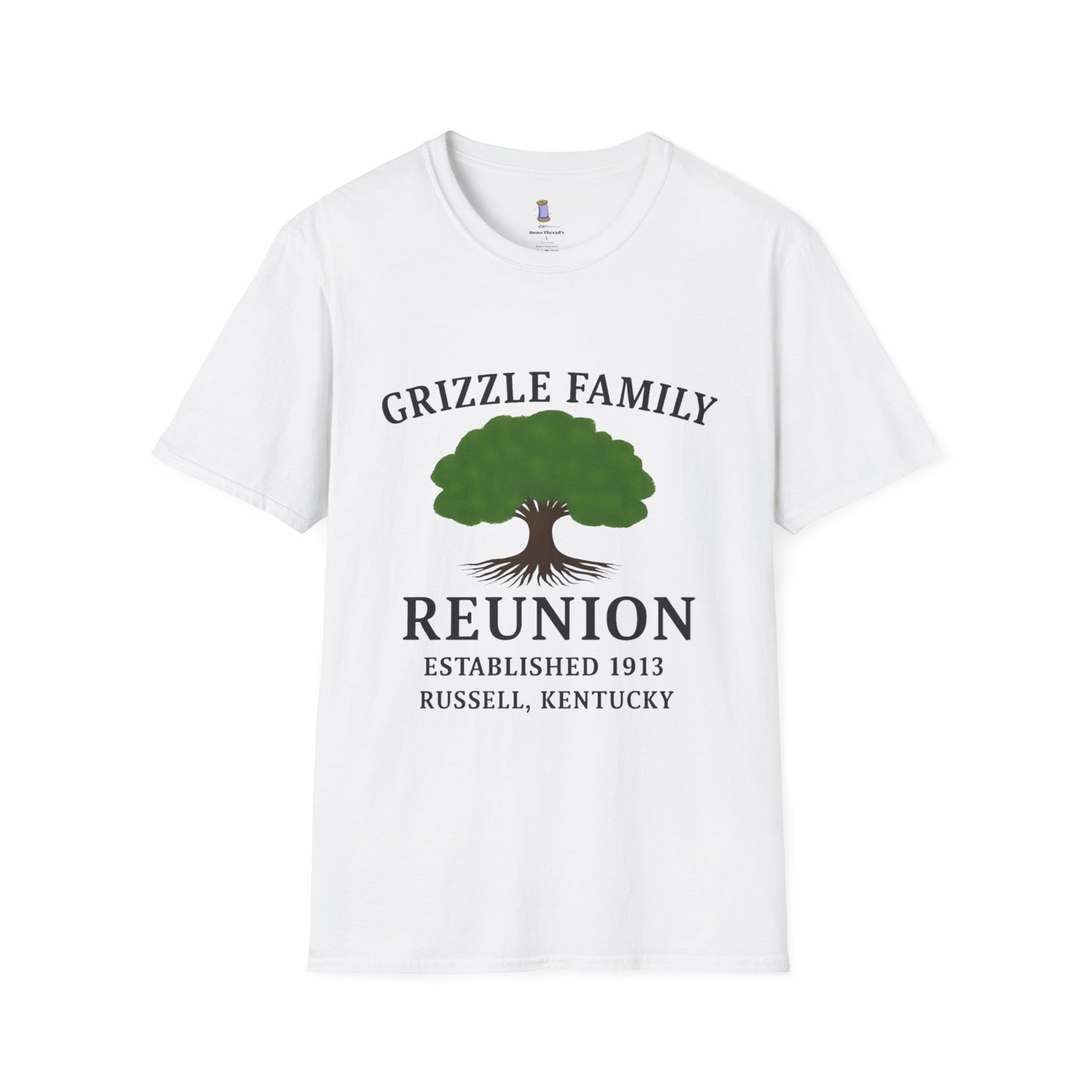 Woman's Family Reunion T-Shirt, Grizzle Tee, Personalized Family Gathering Shirt, Heritage Celebration Apparel, Family Tree Shirt