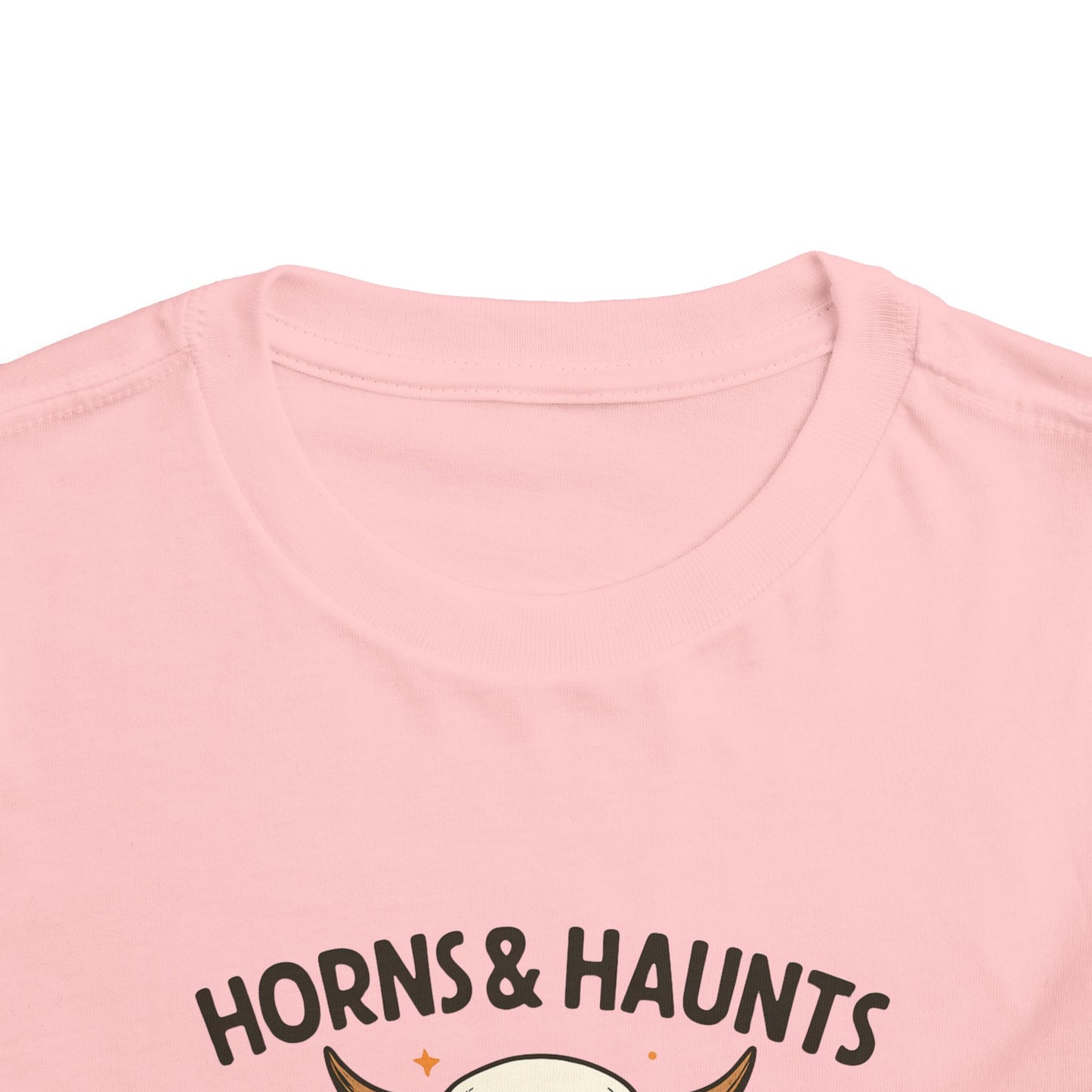 Horns & Haunts Highland Cow Toddler Halloween Tee