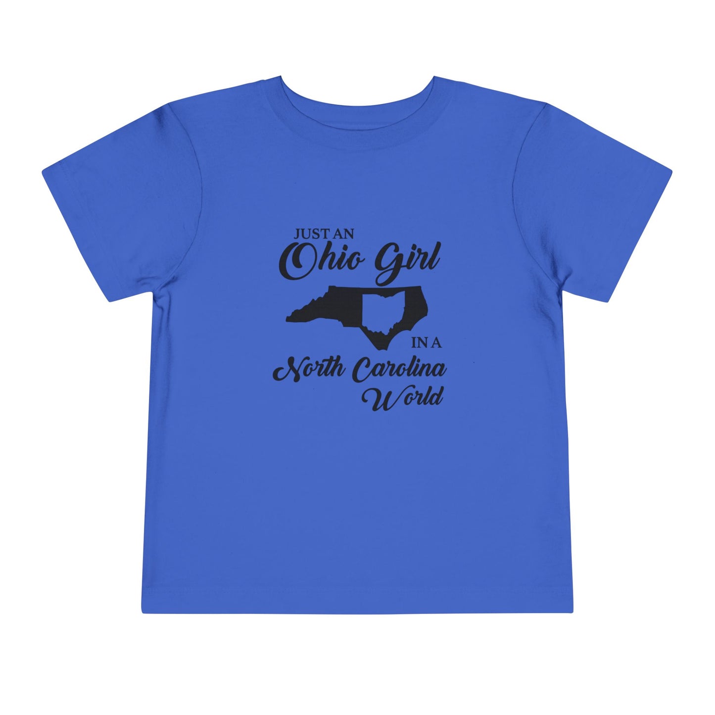 Toddler Tee Ohio Girl in North Carolina World Design Shirt