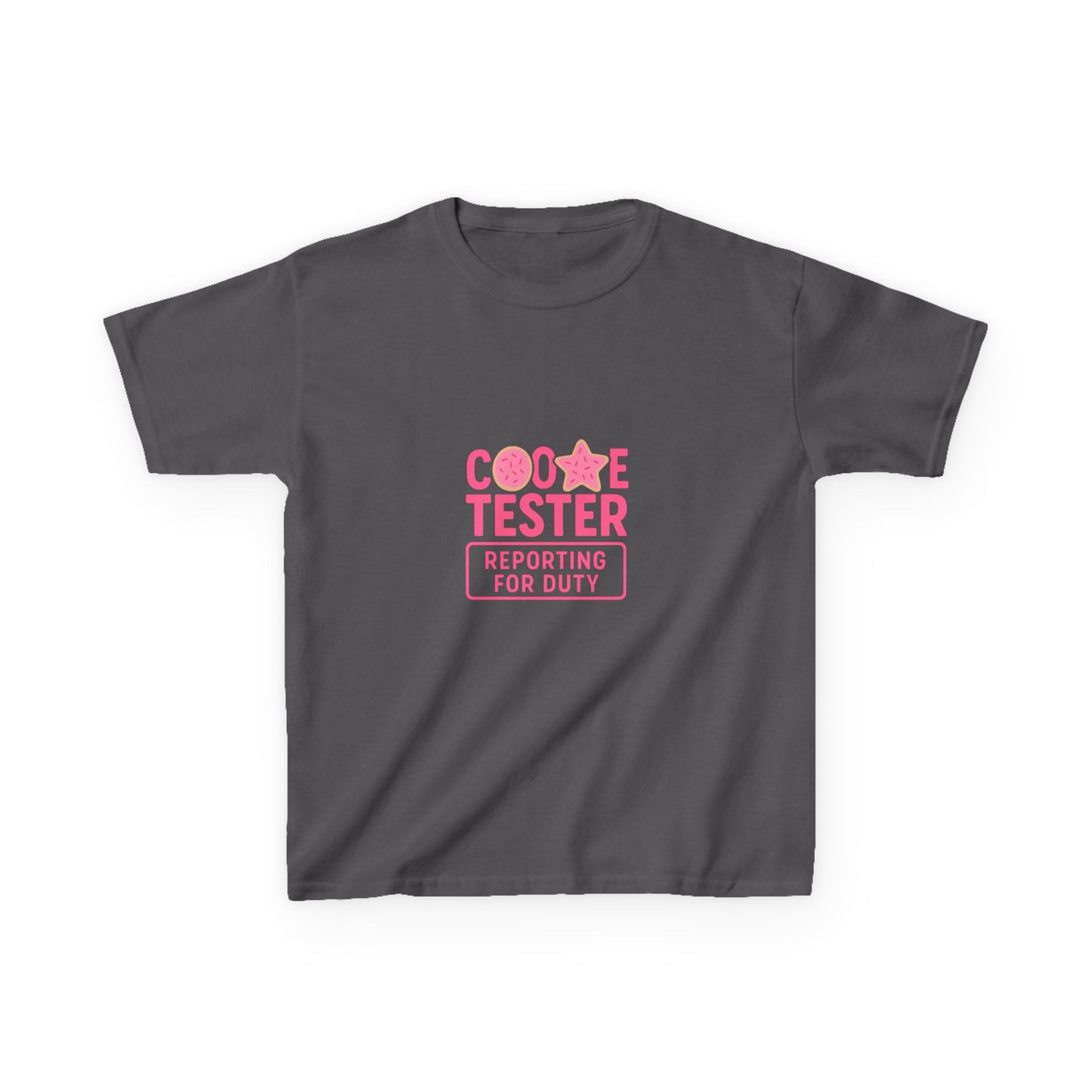 Cookie Tester Dino Christmas Tee - Kids Holiday Shirt