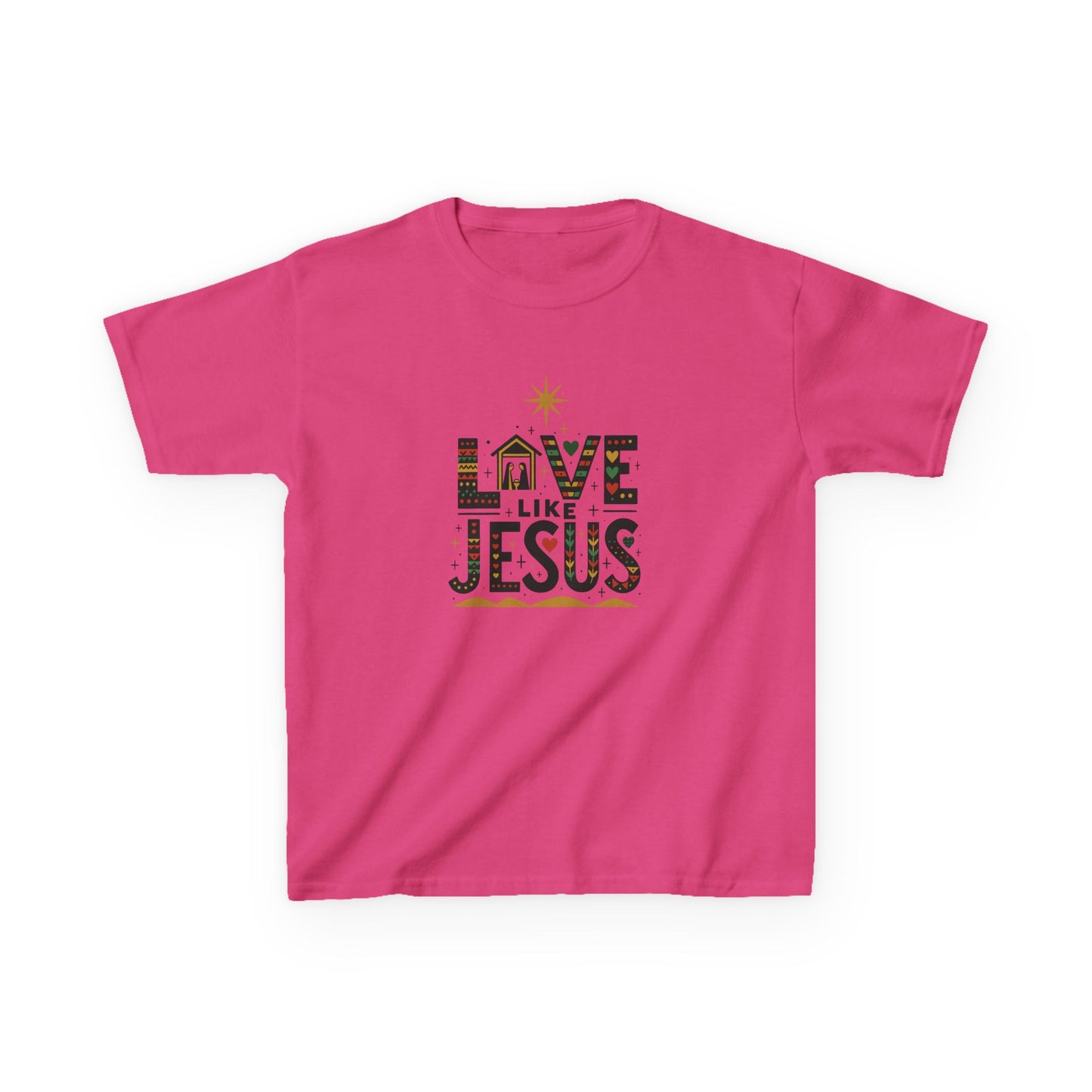 Live Like Jesus Christmas Dinosaur Tee