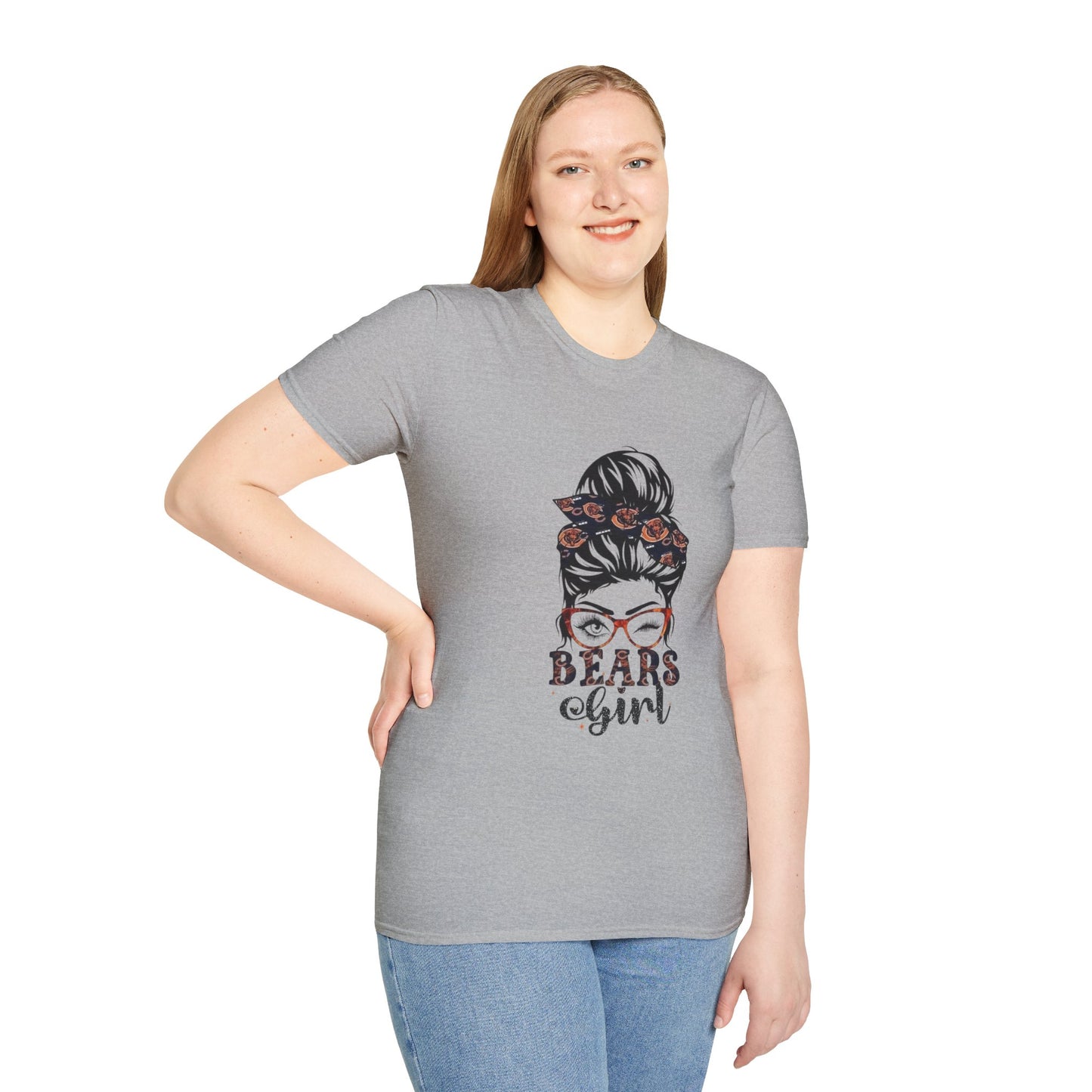 Bears Girl Graphic Tee, Cute Unisex Shirt, Casual Wear, Gift for Her, Funny T-Shirt, Everyday Style, Birthday Gift