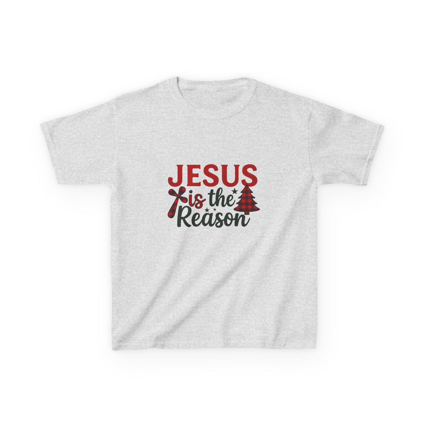 Jesus is the Reason - Kids Christmas Dinosaur Tee