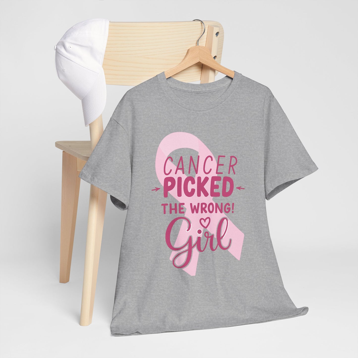 Cancer: The Wrong Picked Girl - Pink Ribbon Tee