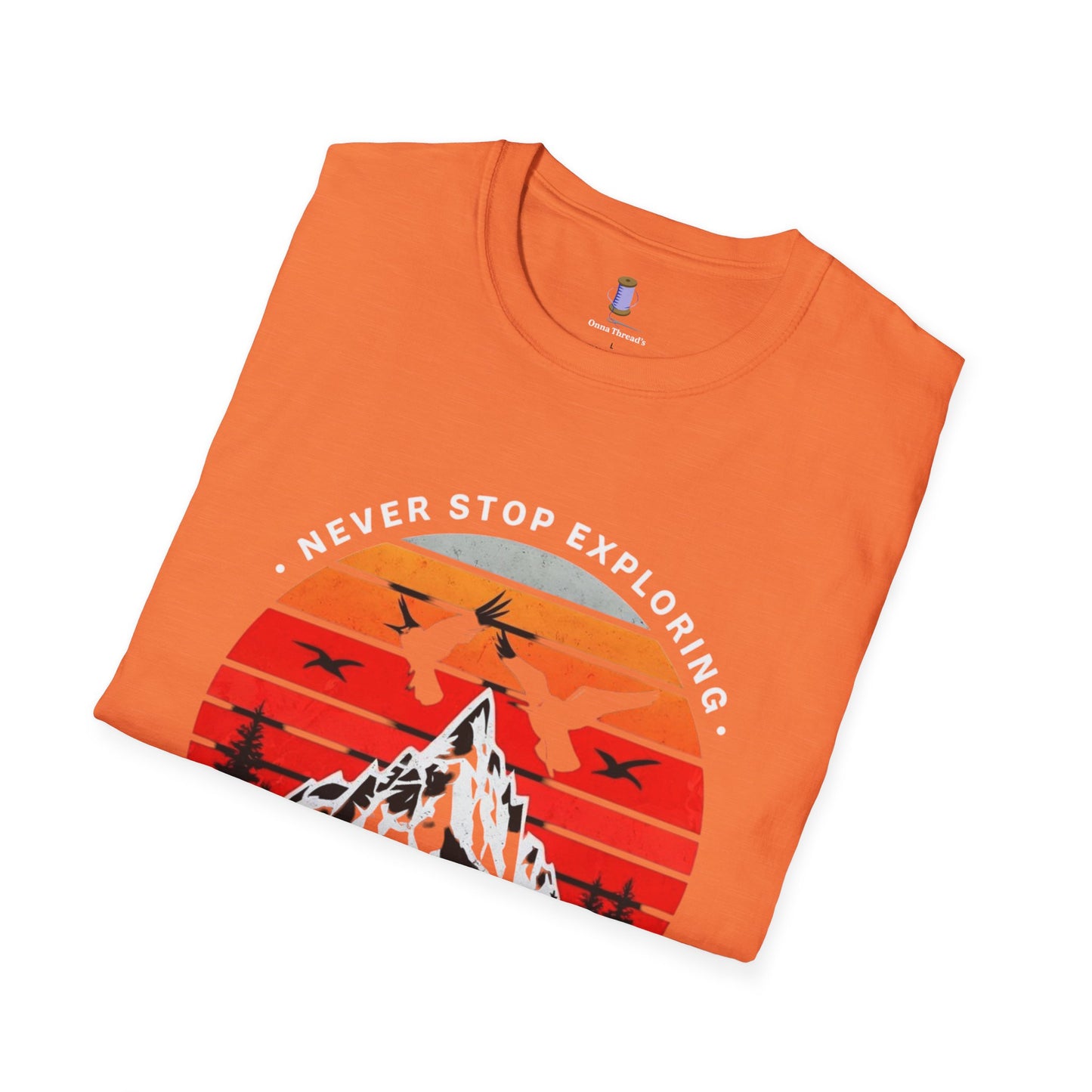 Adventure Awaits T-Shirt | Unisex Softstyle Tee | Perfect for Travel Lovers, Outdoor Adventures, Camping, Nature Gifts, Explore