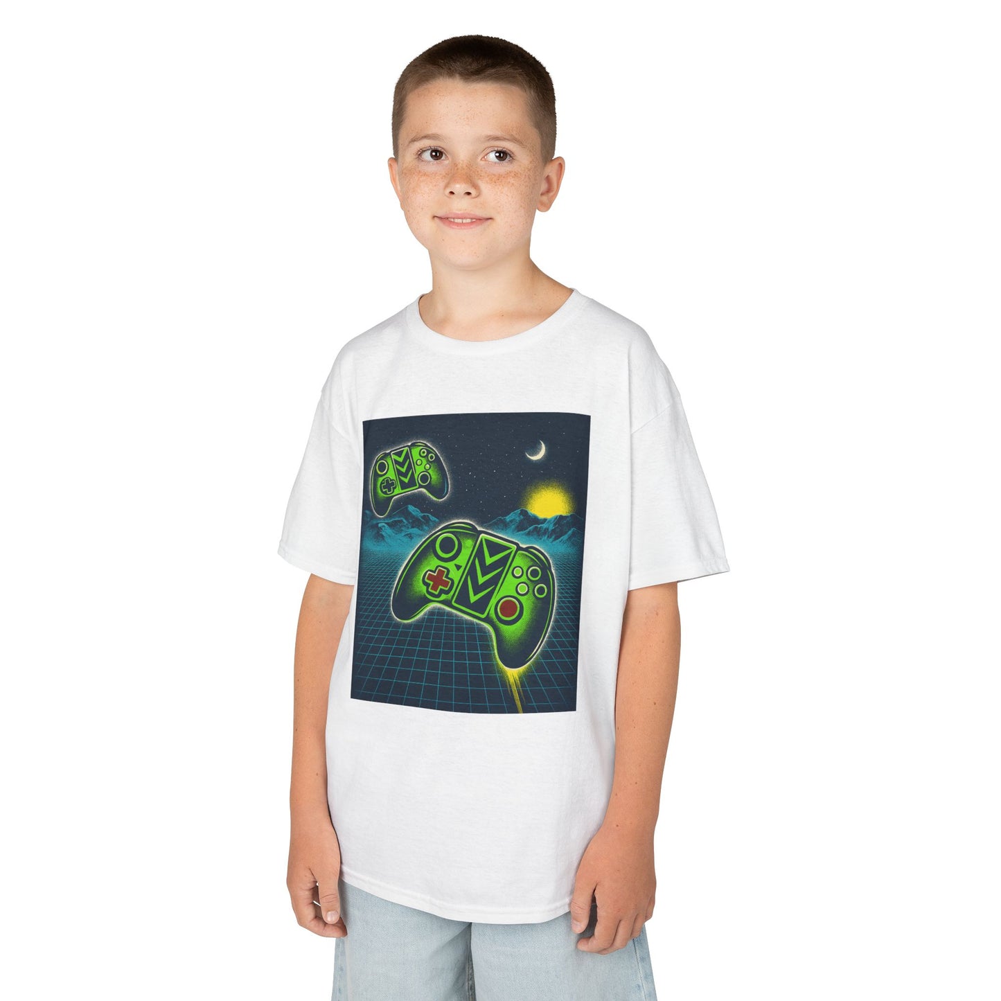 Retro Gamer Kids Tee, Stylish Children's T-Shirt, Video Game Shirt, Fun Birthday Gift, Cool Summer Outfit