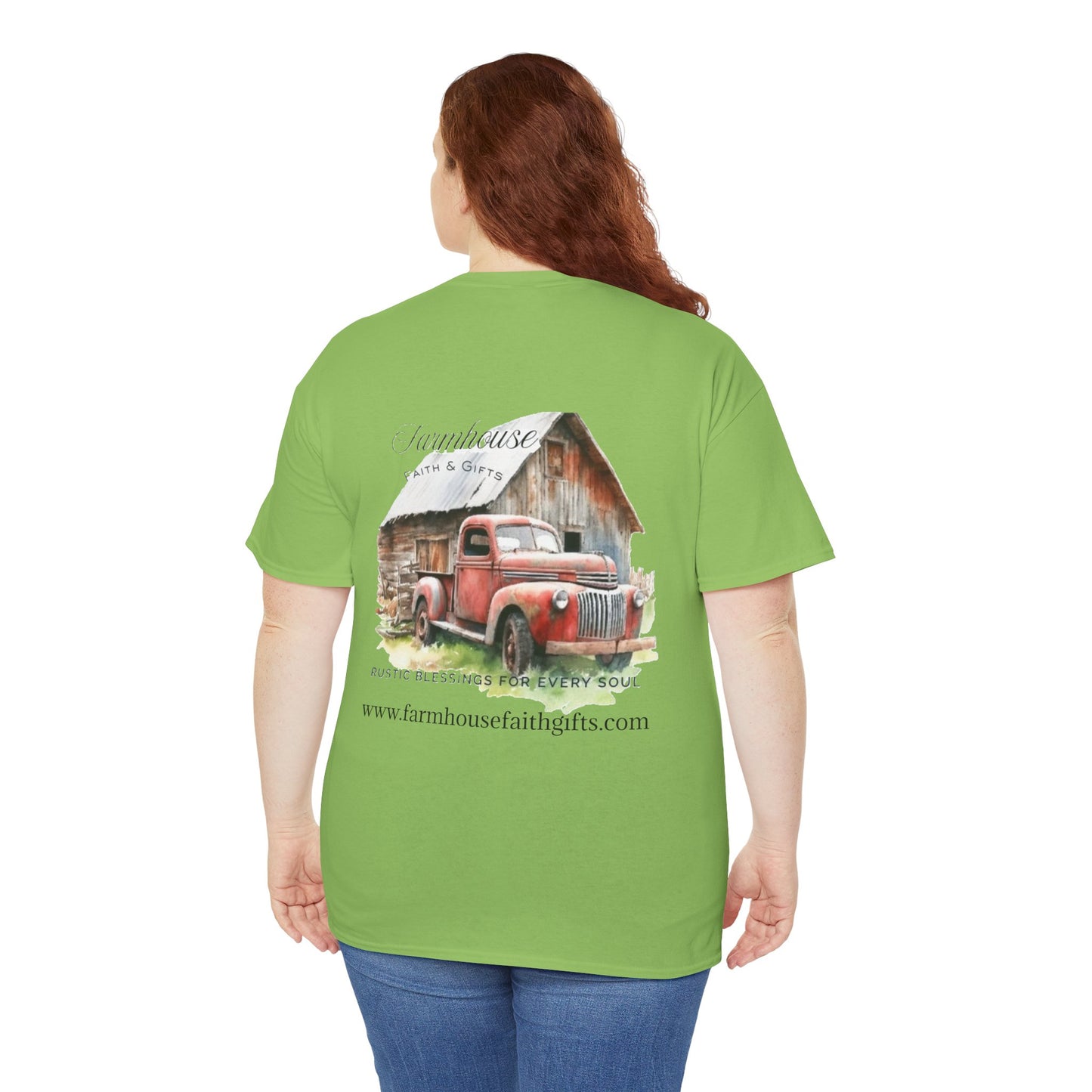Rustic Farmhouse Unisex Tee, Country Style Shirt, Vintage Truck Tee, Back to Nature Apparel, Ideal Gift for Farm Lovers