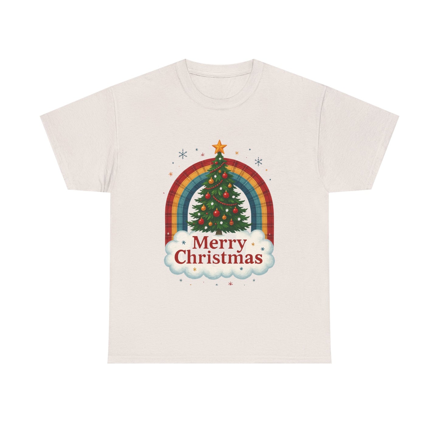 Christmas Rainbow Unisex Tee - Merry Christmas Tree