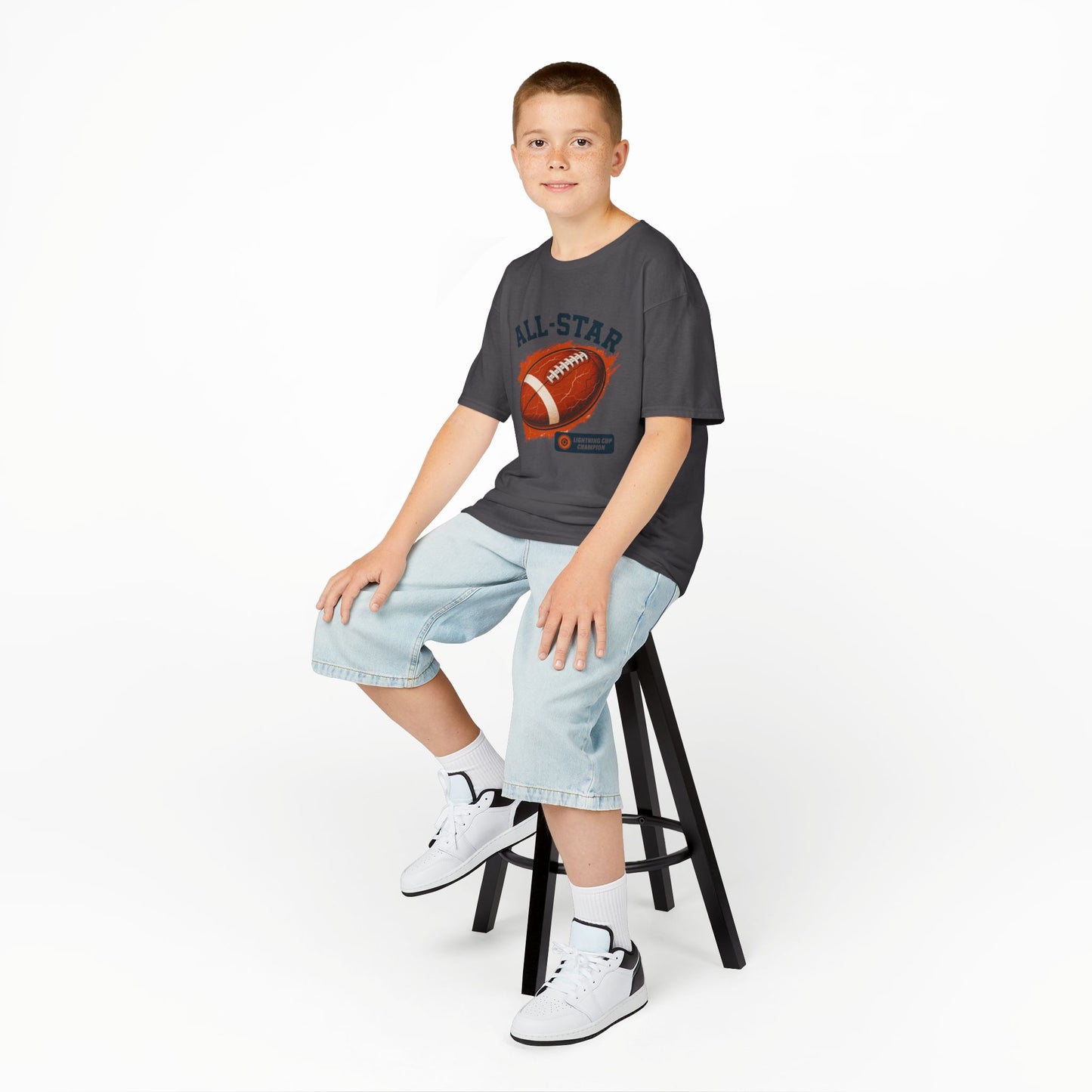 All-Star Kids Football Tee, Sports Apparel, Boys Football Shirt, Kids Casual Wear, Back To School Shirt, Birthday Gift