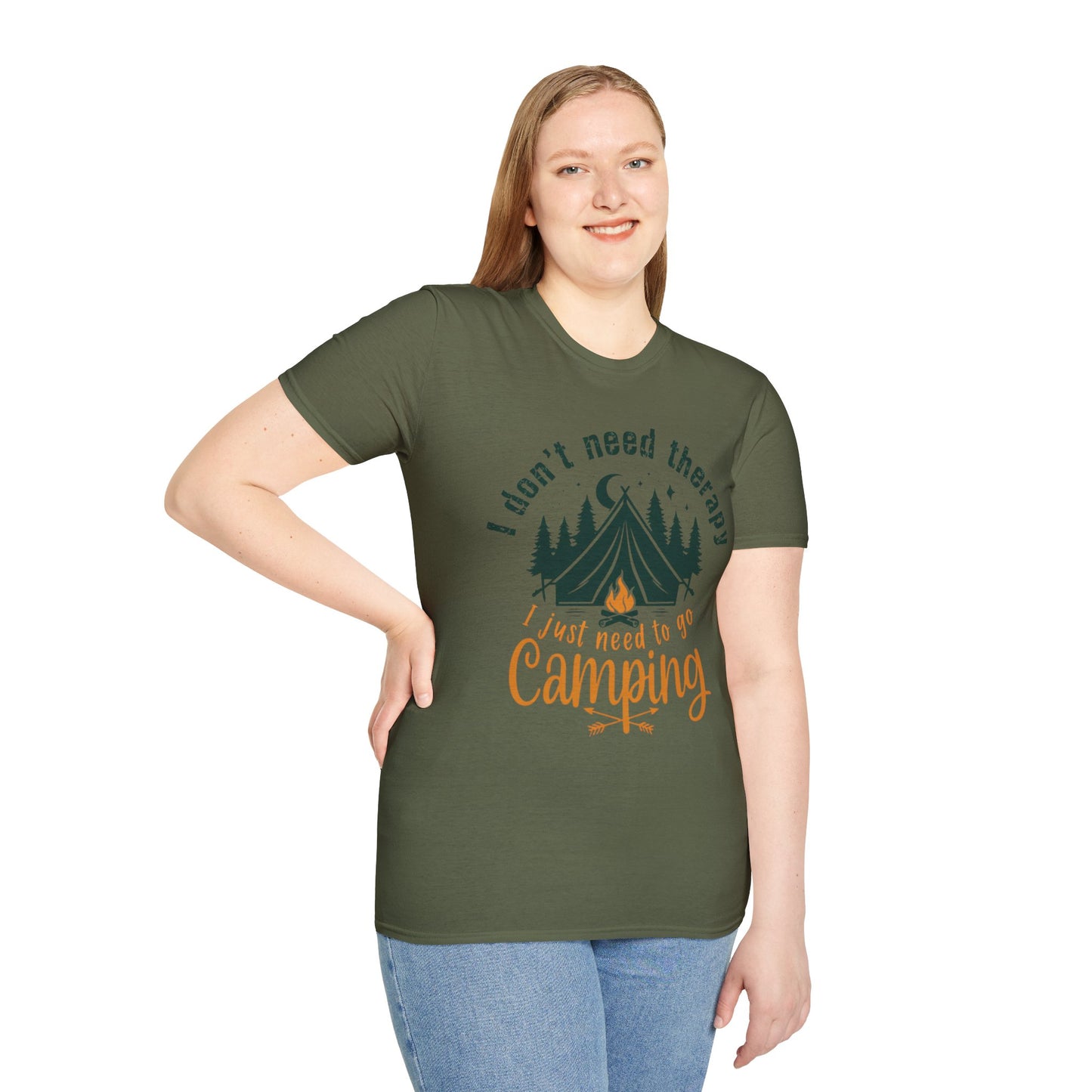 Camping Therapy Unisex T-Shirt | Outdoor Enthusiast Gift | Nature Lover Tee | Adventure Shirt | Camping Apparel